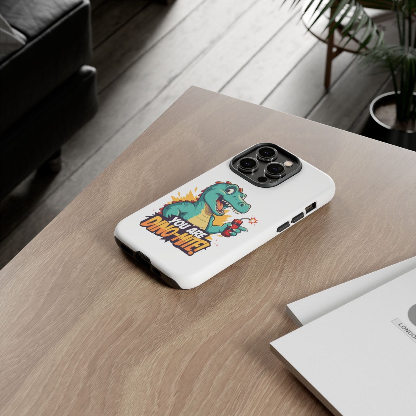 iPhone Case - Dino-Mite Pun Design