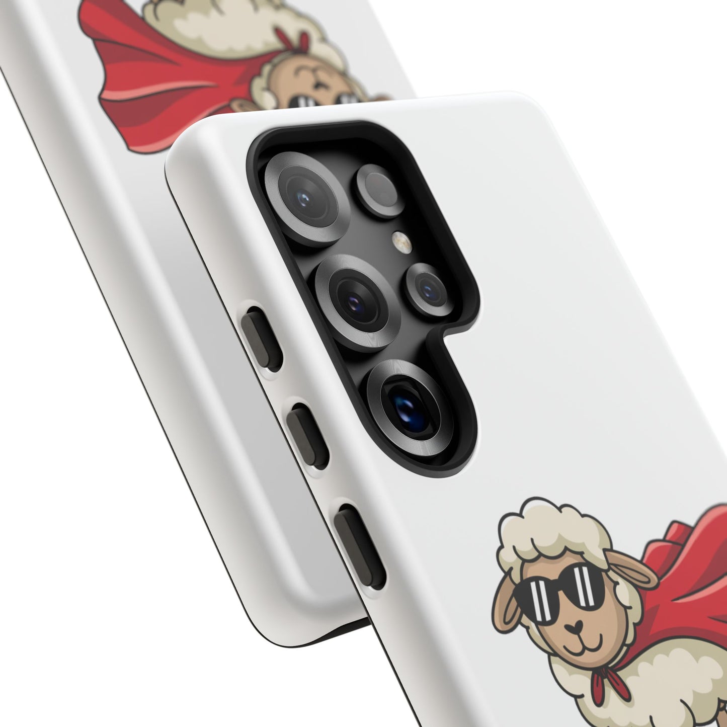 Funny Samsung Case - Cute Sheep Phone Cover - "Ewe Are Amazing" Gift for Her or Him - Animal Pun Superhero Case - Samsung Case