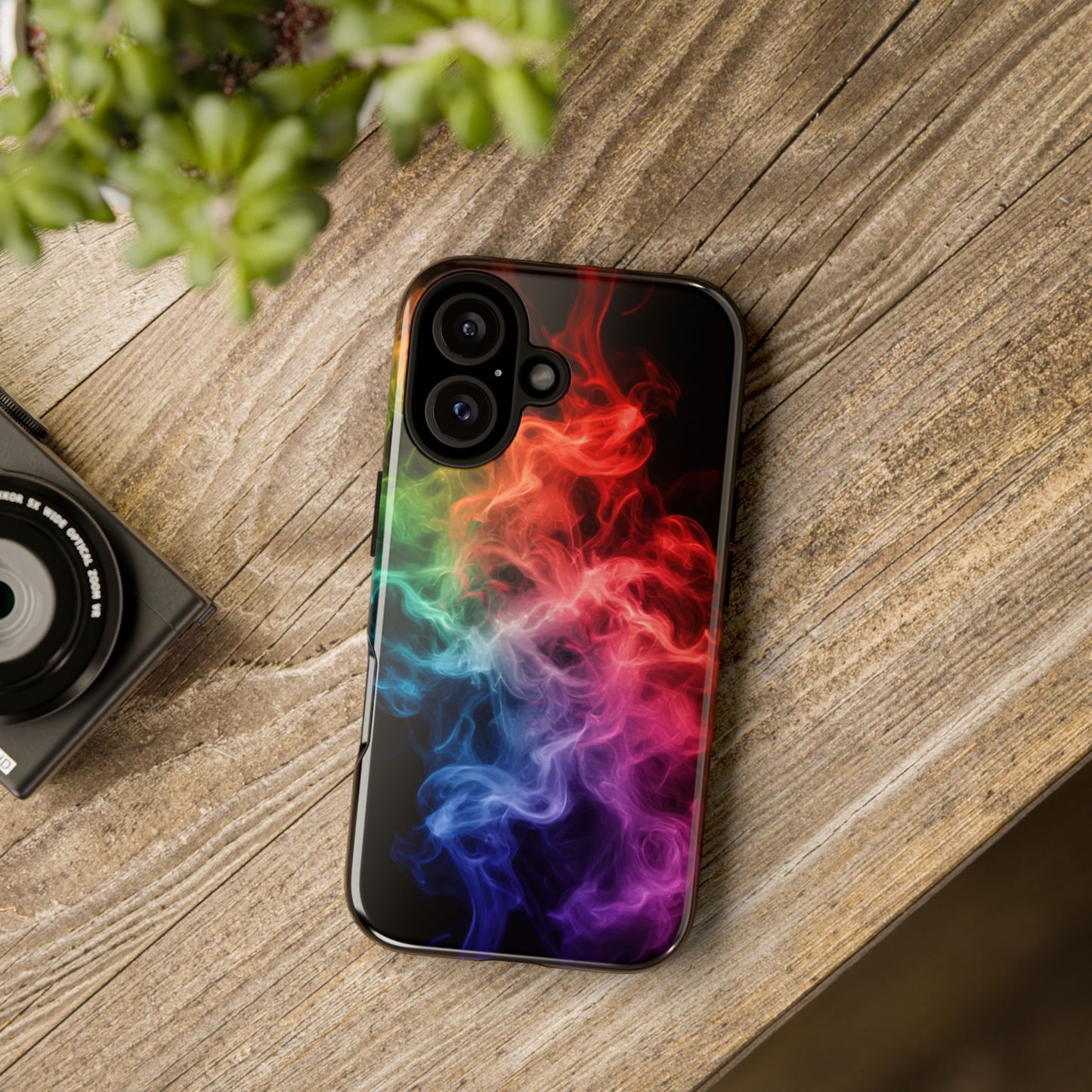 iPhone Case - Colorful Smoke Design