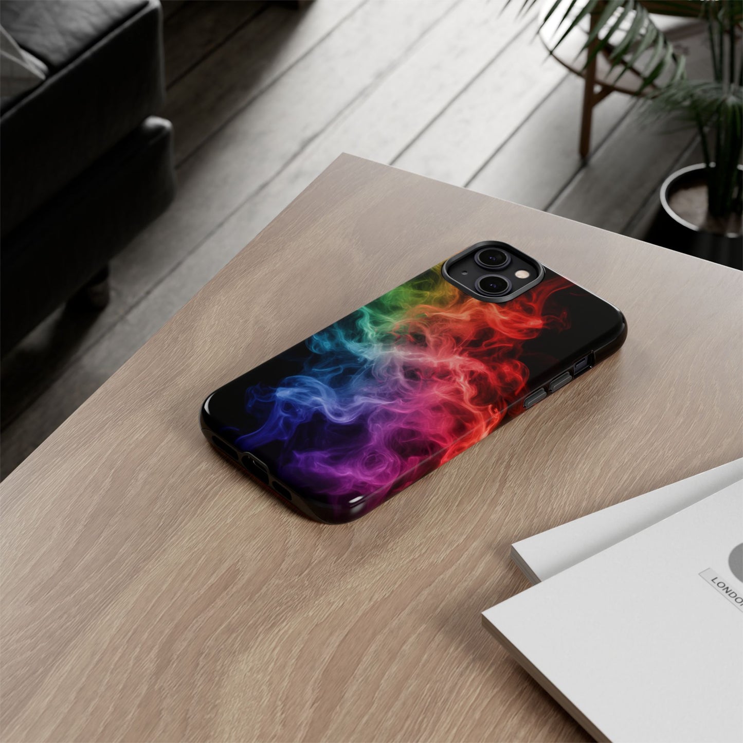 iPhone Case - Colorful Smoke Design