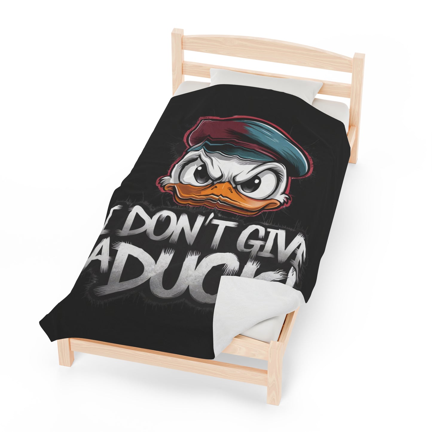I Don't Give a Duck Angry Duck Blanket