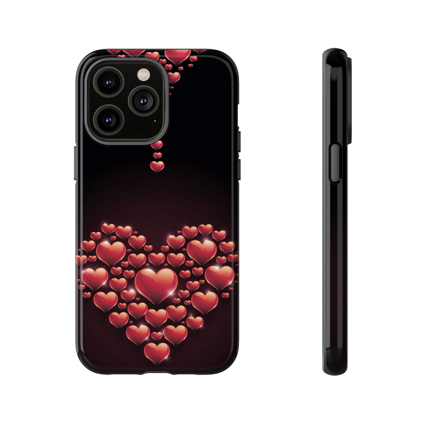 iPhone Case - Heart Made Out of Hearts Design