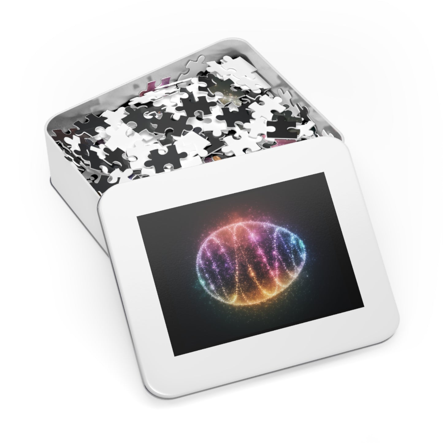 Cosmic Easter Egg Glow Jigsaw Puzzle Easter Puzzle Easter Game Easter Egg Puzzle Easter Egg Game