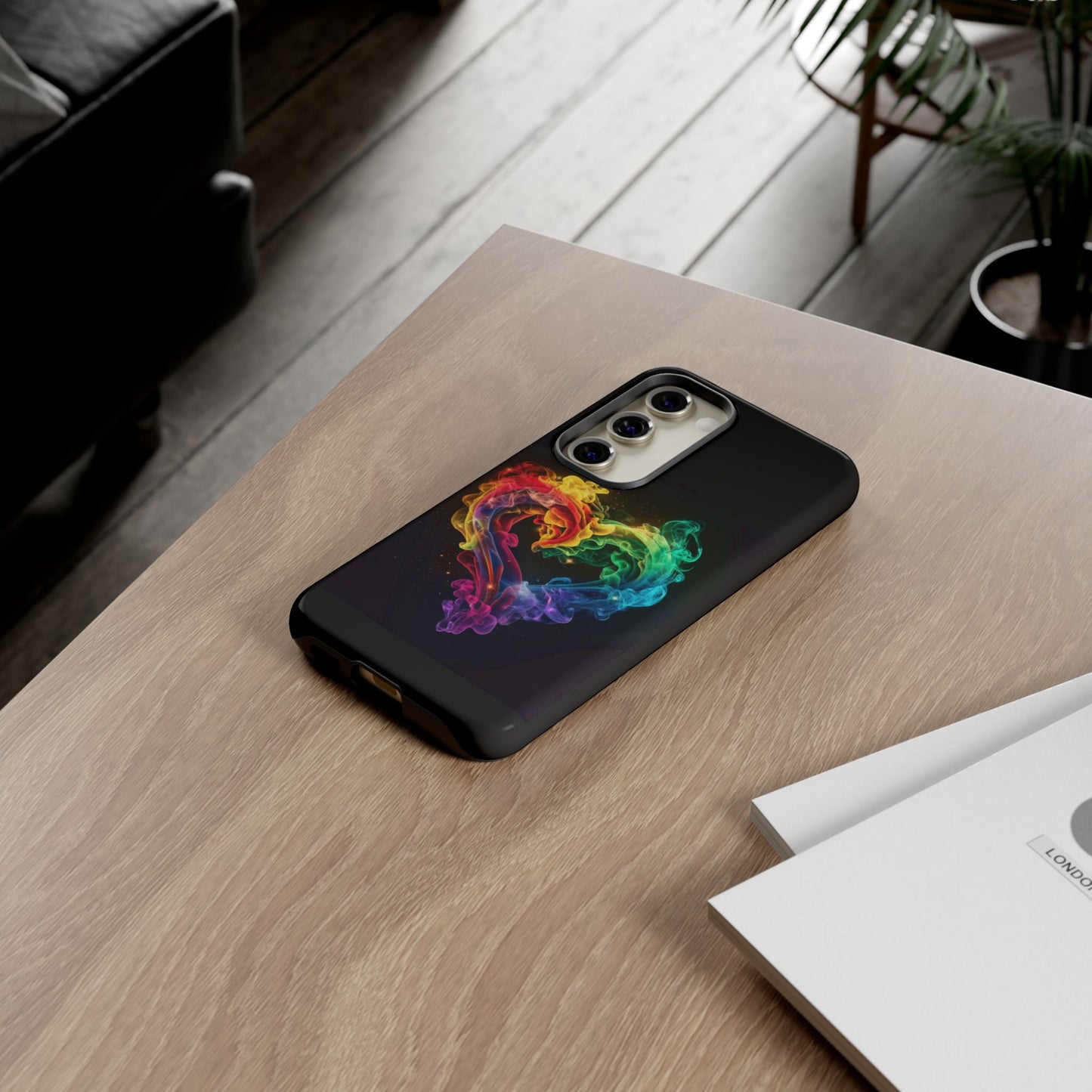 Samsung Galaxy Case - Colorful Heart Design