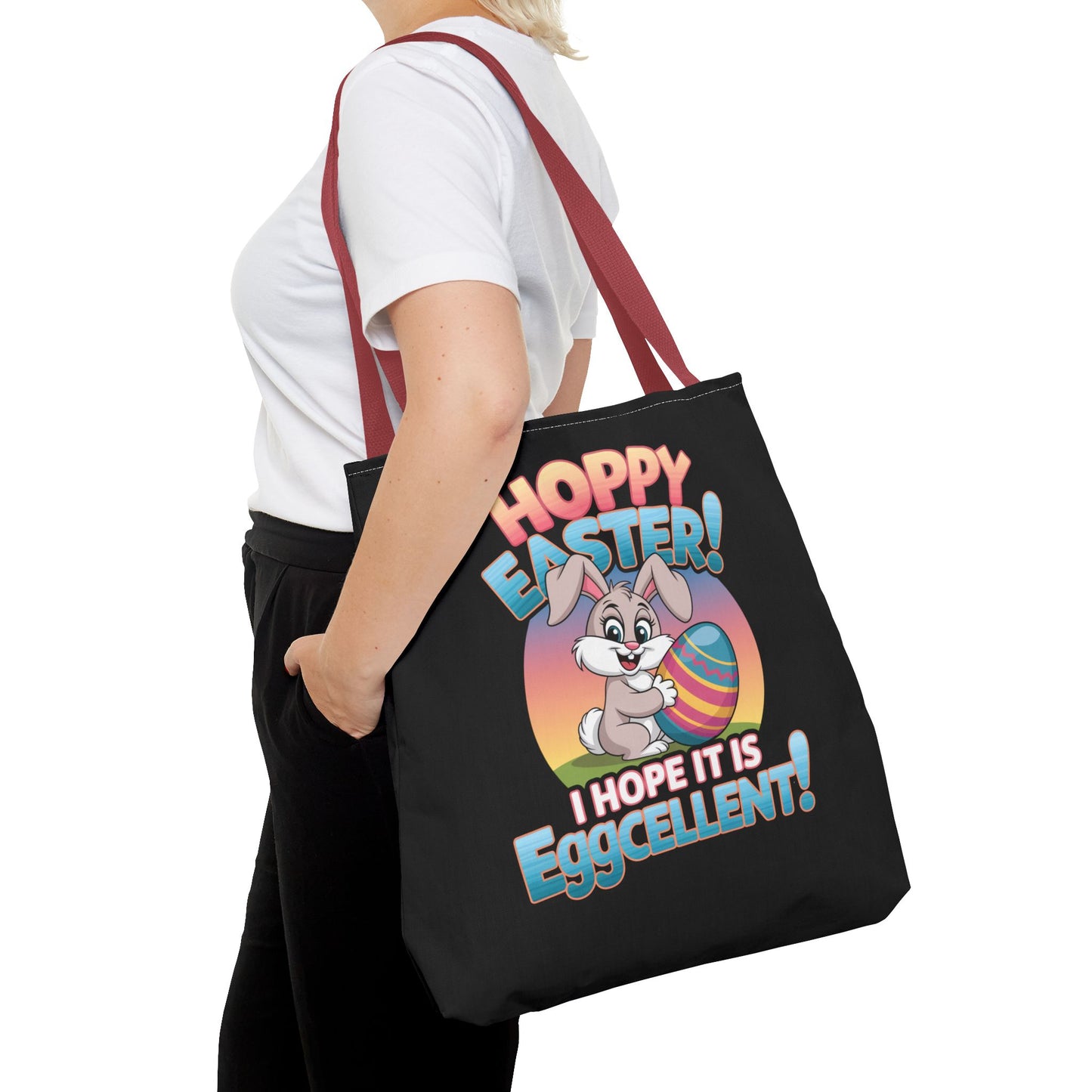 Happy Easter Tote Bag Eggcellent Bunny Design Easter Bag Easter Gift Easter Tote Accessory