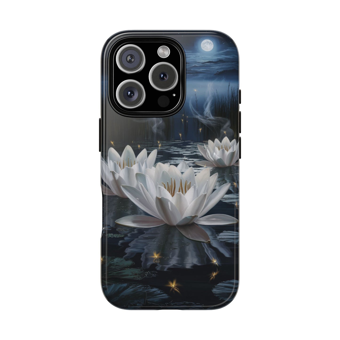 iPhone Case - Water Lilies Moonlight Design