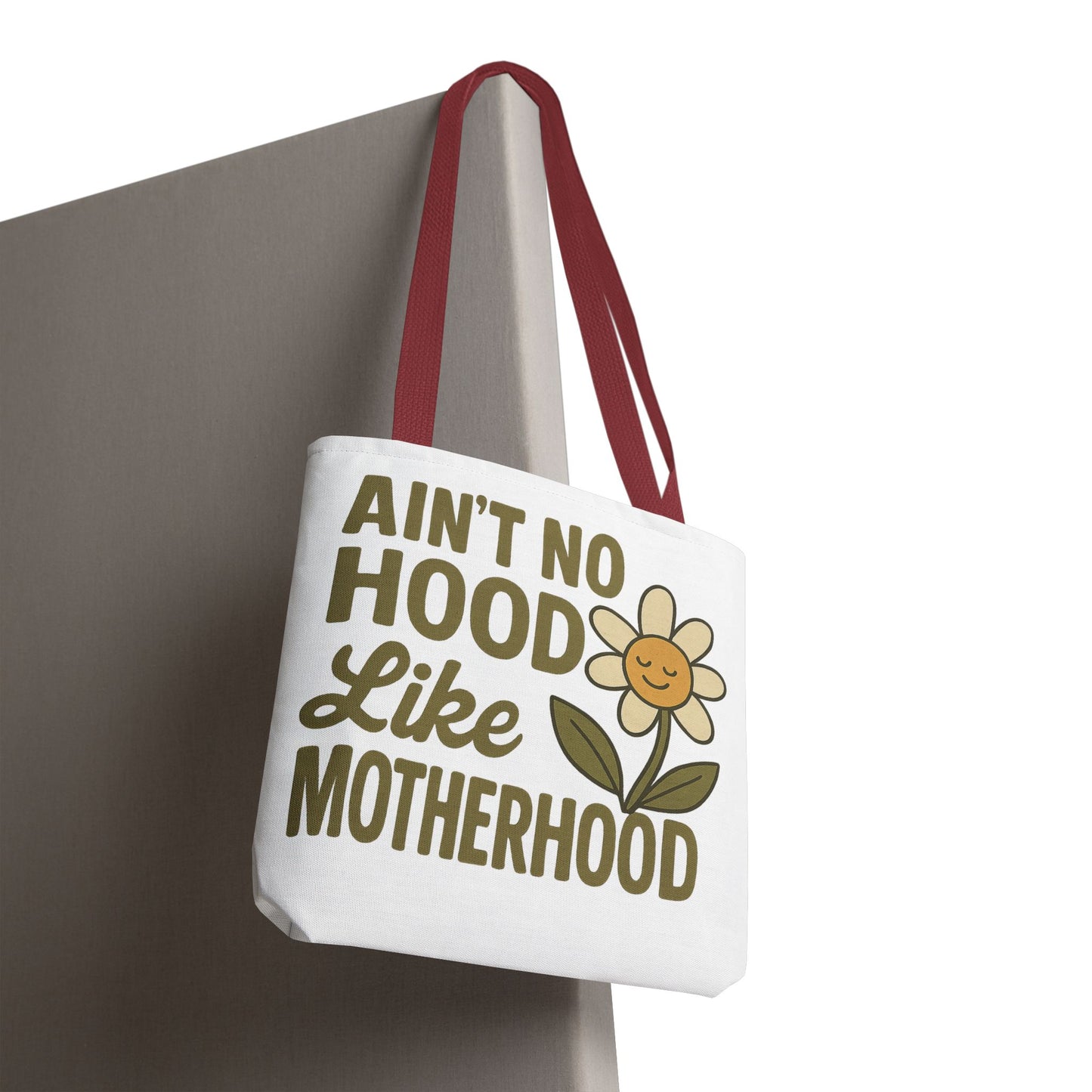 Motherhood Tote Bag with Flower Design Mother's Day Bag Tote for Mom Reusable Shopping Bag