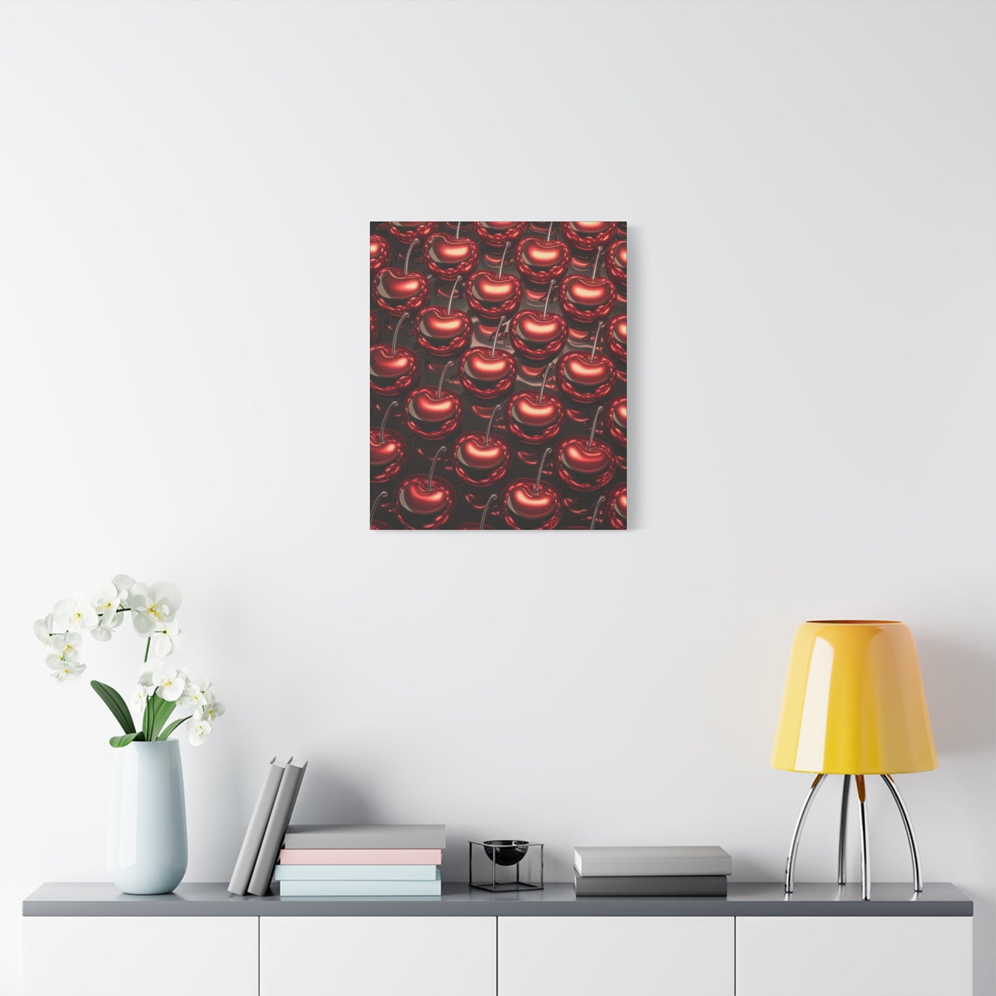 Canvas Wall Art - Colorful Shiny Cherries