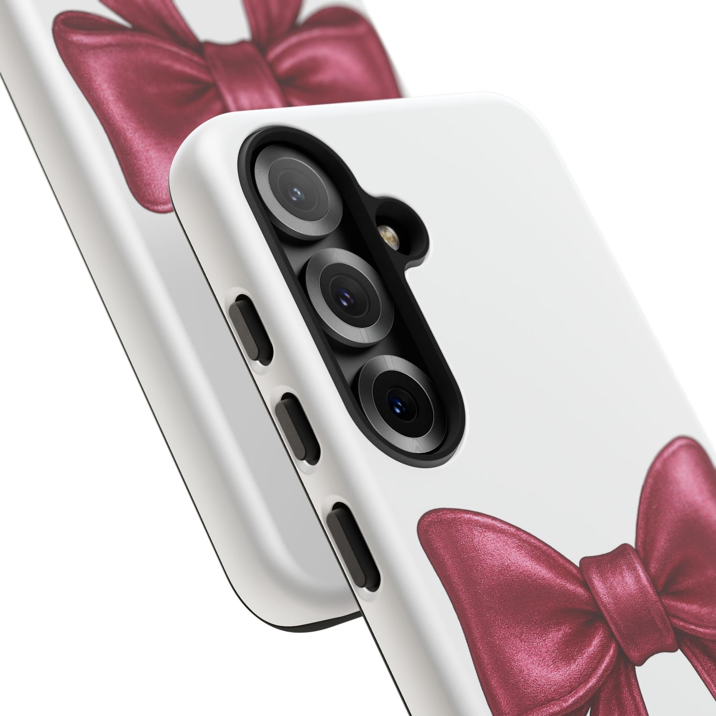 Pink Bow Samsung Case – Cute Girly Phone Cover – Glossy Ribbon Case for Samsung Galaxy – Aesthetic Phone Accessory – Gift for Her