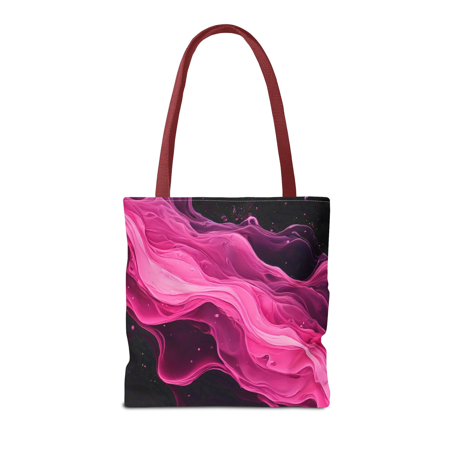 Pink Abstract Tote Bag | Bold Magenta Swirl Art Print Tote | Abstract Expressionism Carryall | Statement Shopper | Canvas Tote Bag