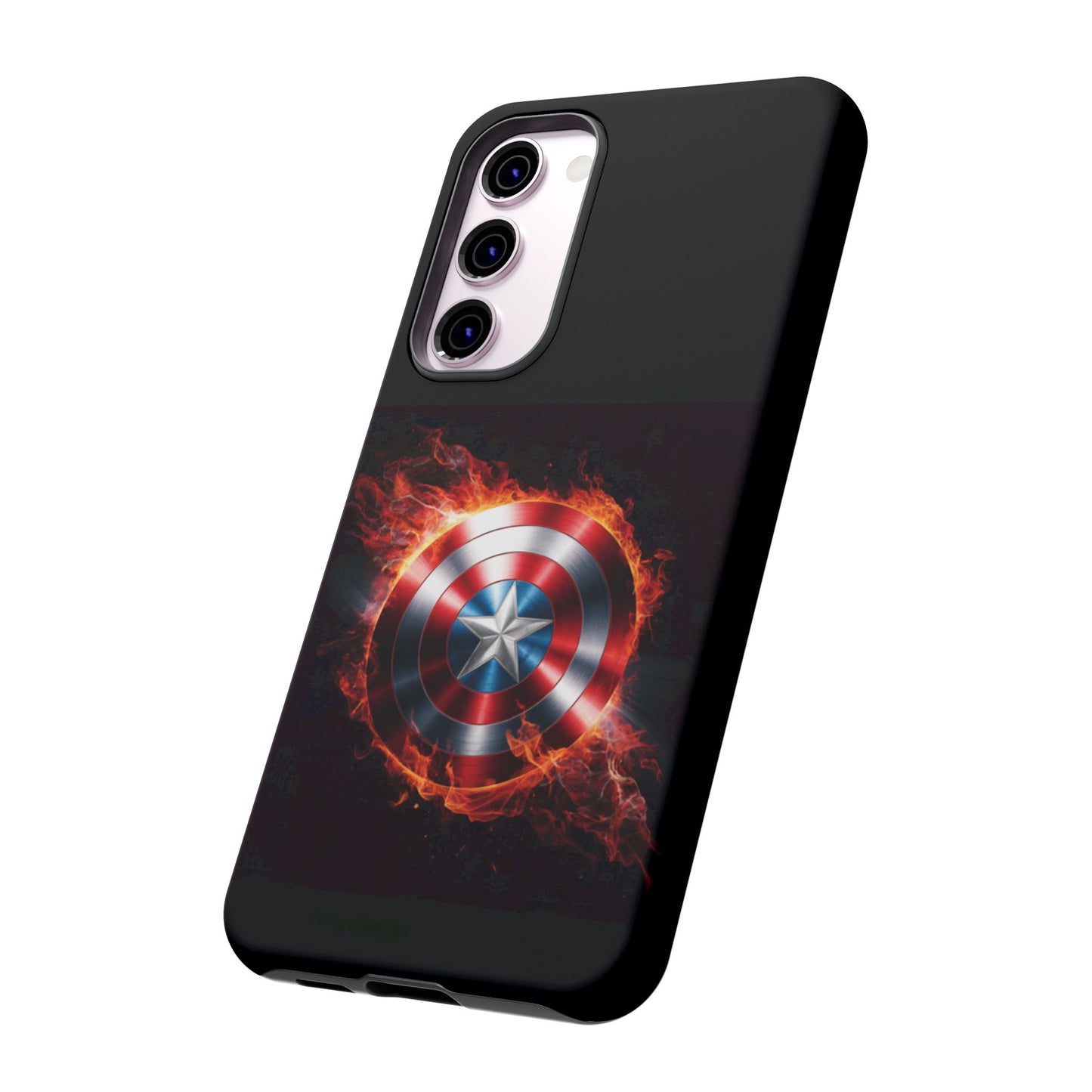 Captain America Shield in Flames Samsung Galaxy Tough Case