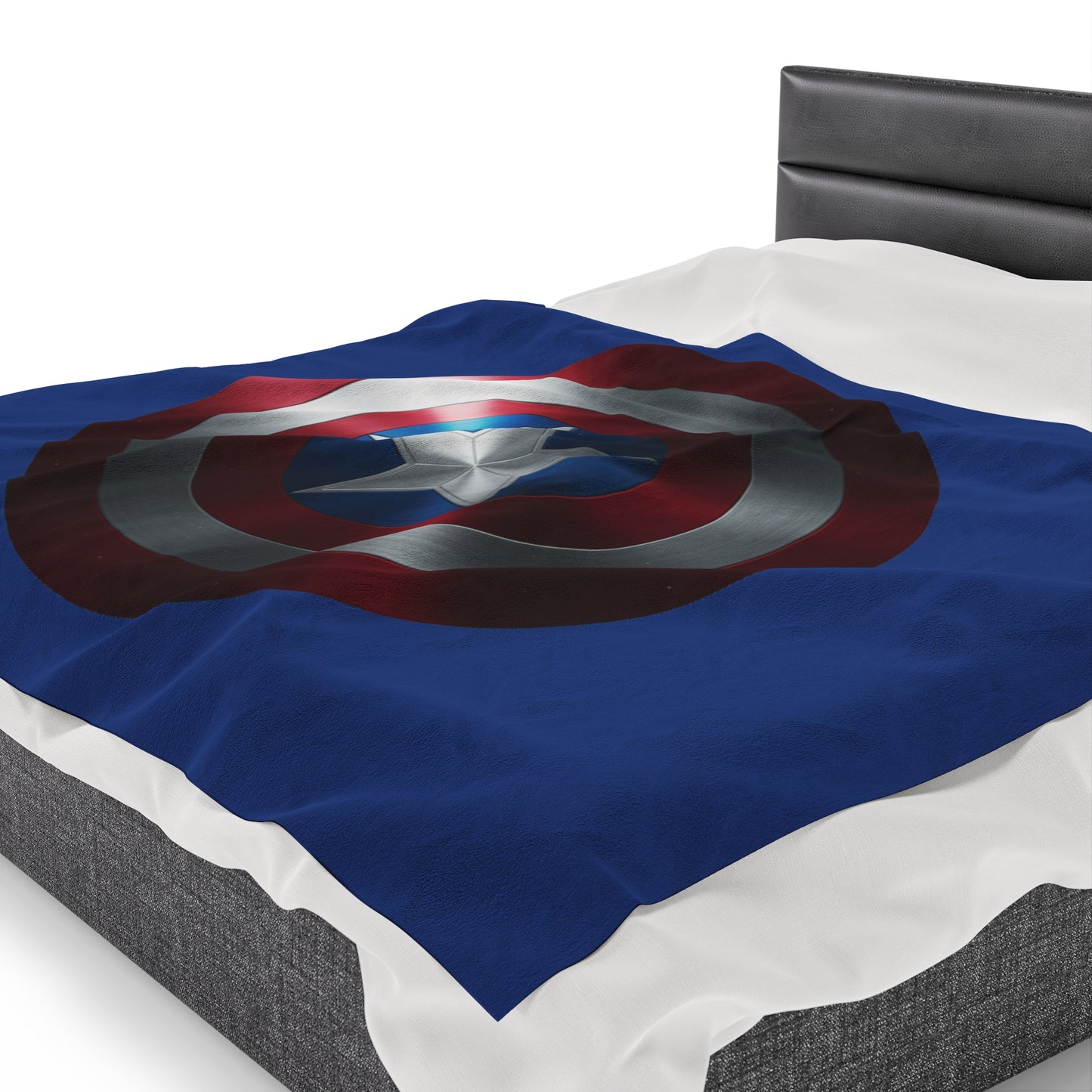 Plush Blanket - Captain America Shield Design