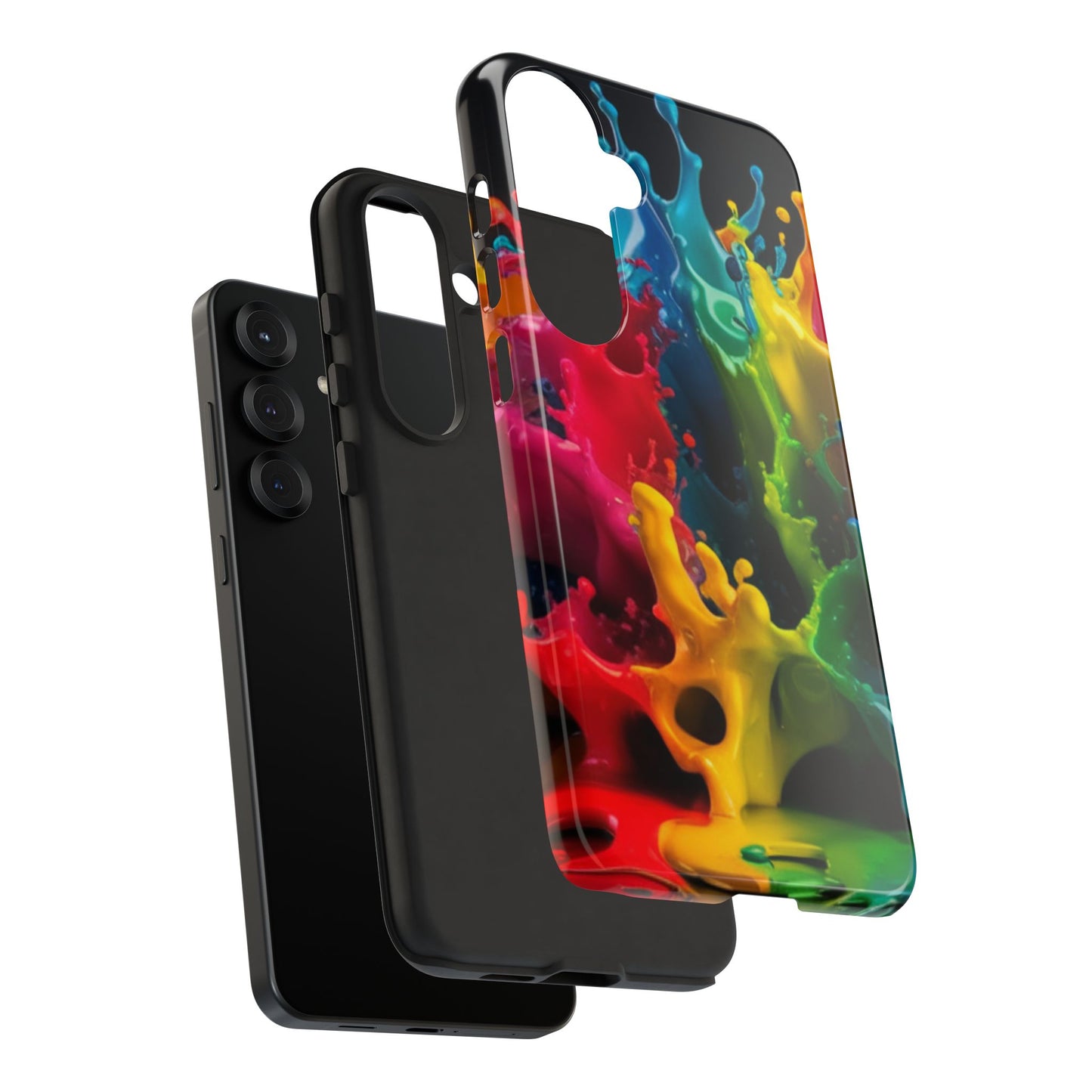 Vibrant Splash Samsung Phone Case - Tough Spectrum Splash Samsung Case