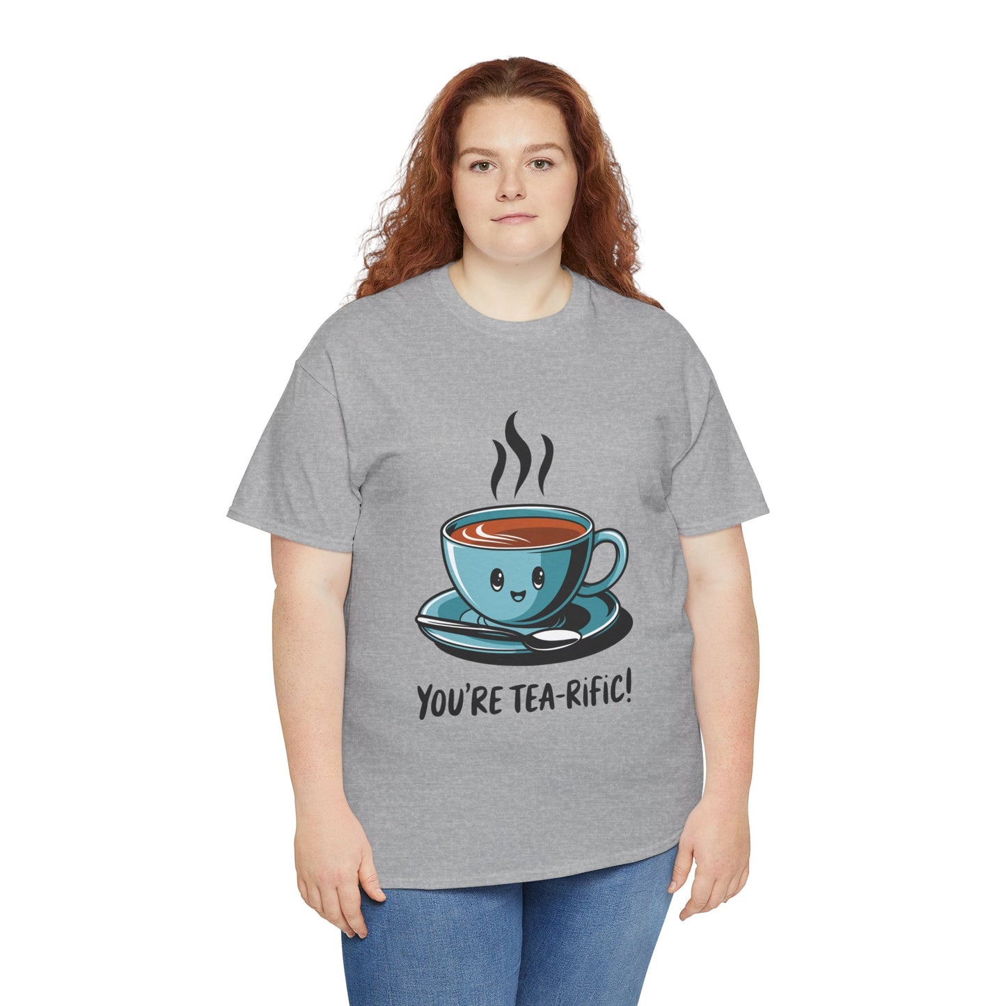 You’re Tea-Rific! Cute Tea Pun T-Shirt for Tea Lovers - Funny Gift, Kawaii Cup Graphic Tee - Unisex Soft Cotton Shirt