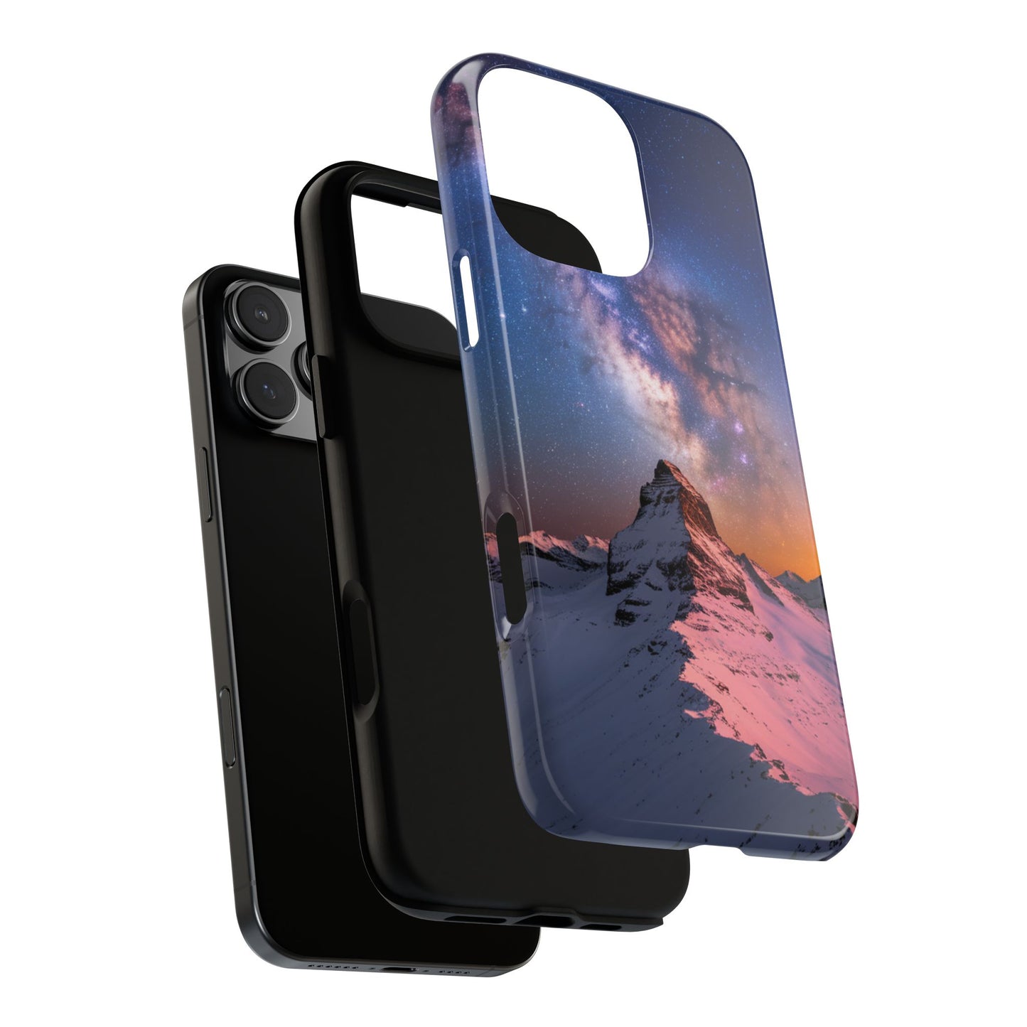iPhone Case Mountain Top and Milky Way Nature Phone Case Unique Gift