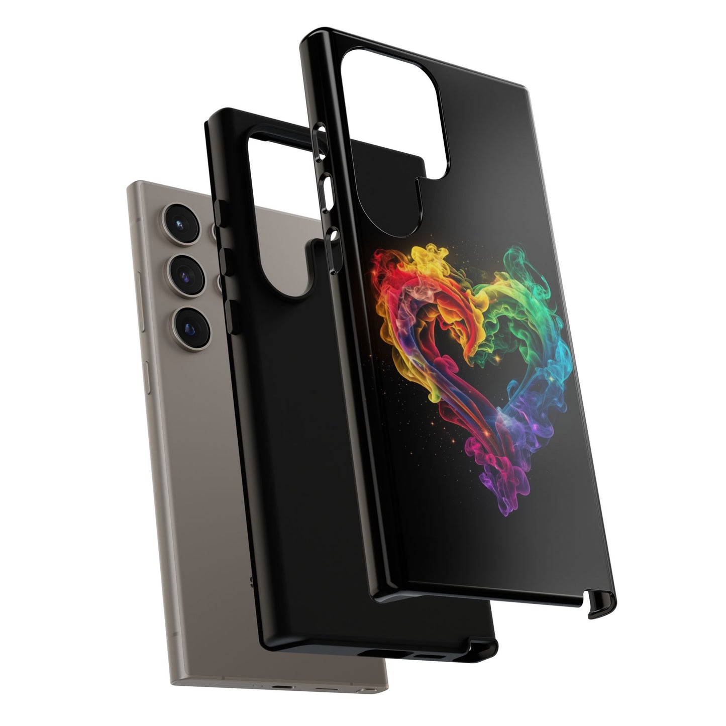 Samsung Galaxy Case - Colorful Heart Design