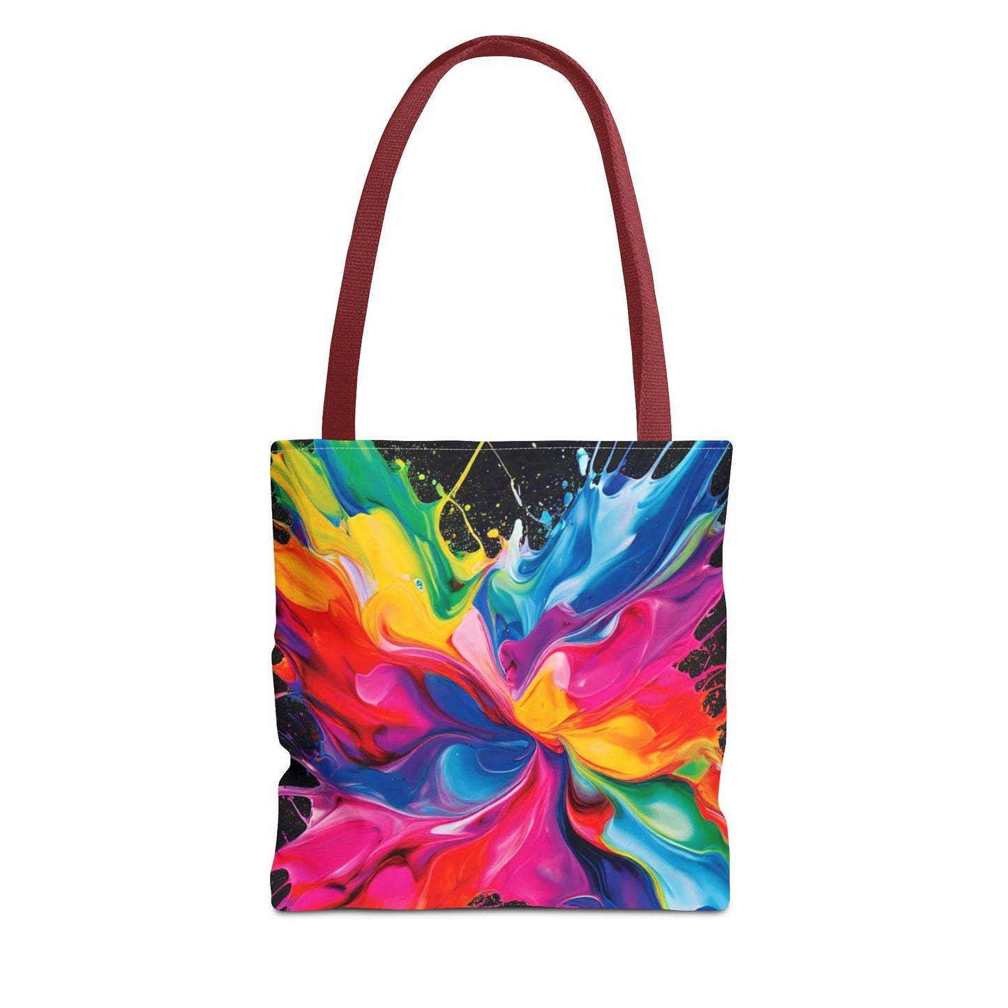 Vibrant Abstract Swirl Tote Bag | Colorful Expressionism Canvas Tote – Bold Art Accessory & Eco-Friendly Gift for Art Lovers