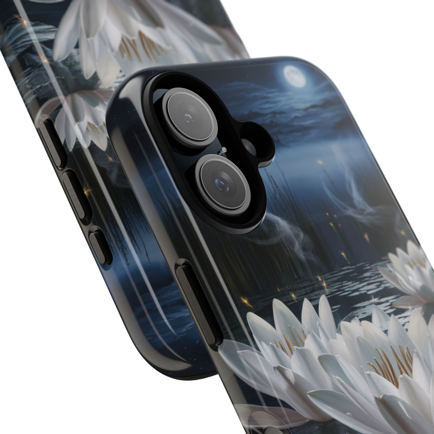 iPhone Case - Water Lilies Moonlight Design