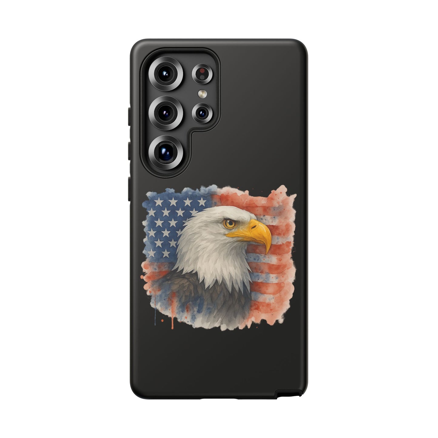 Eagle Flag Phone Case for Samsung Phone - Patriotic Tough Case for Freedom Lovers 4th of July Case Memorial Day Veteran's Day