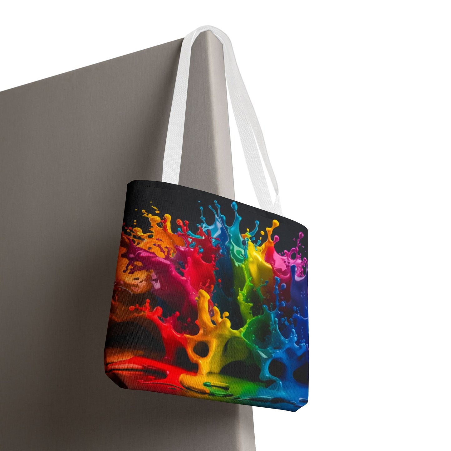 Colorful Splash Tote Bag - Vibrant Art for Every Occasion