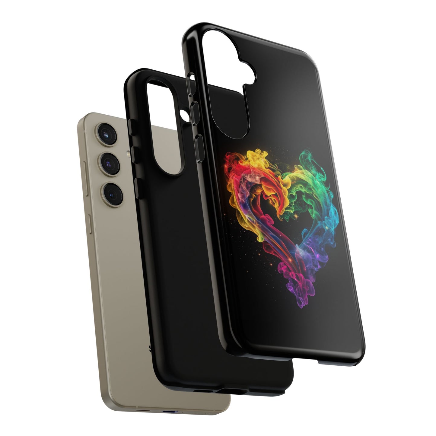 Samsung Galaxy Case - Colorful Heart Design