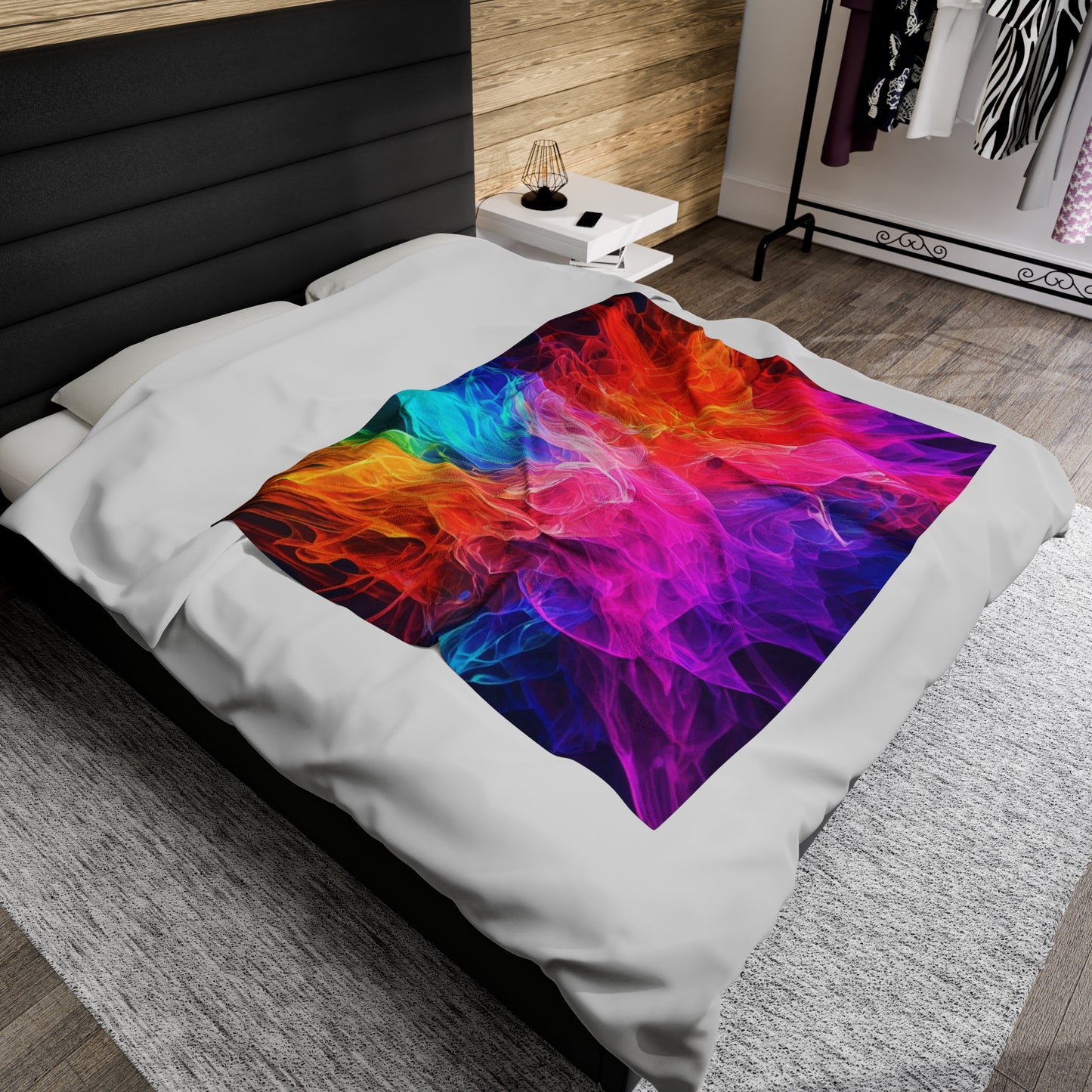 Plush Blanket Color Splash Design