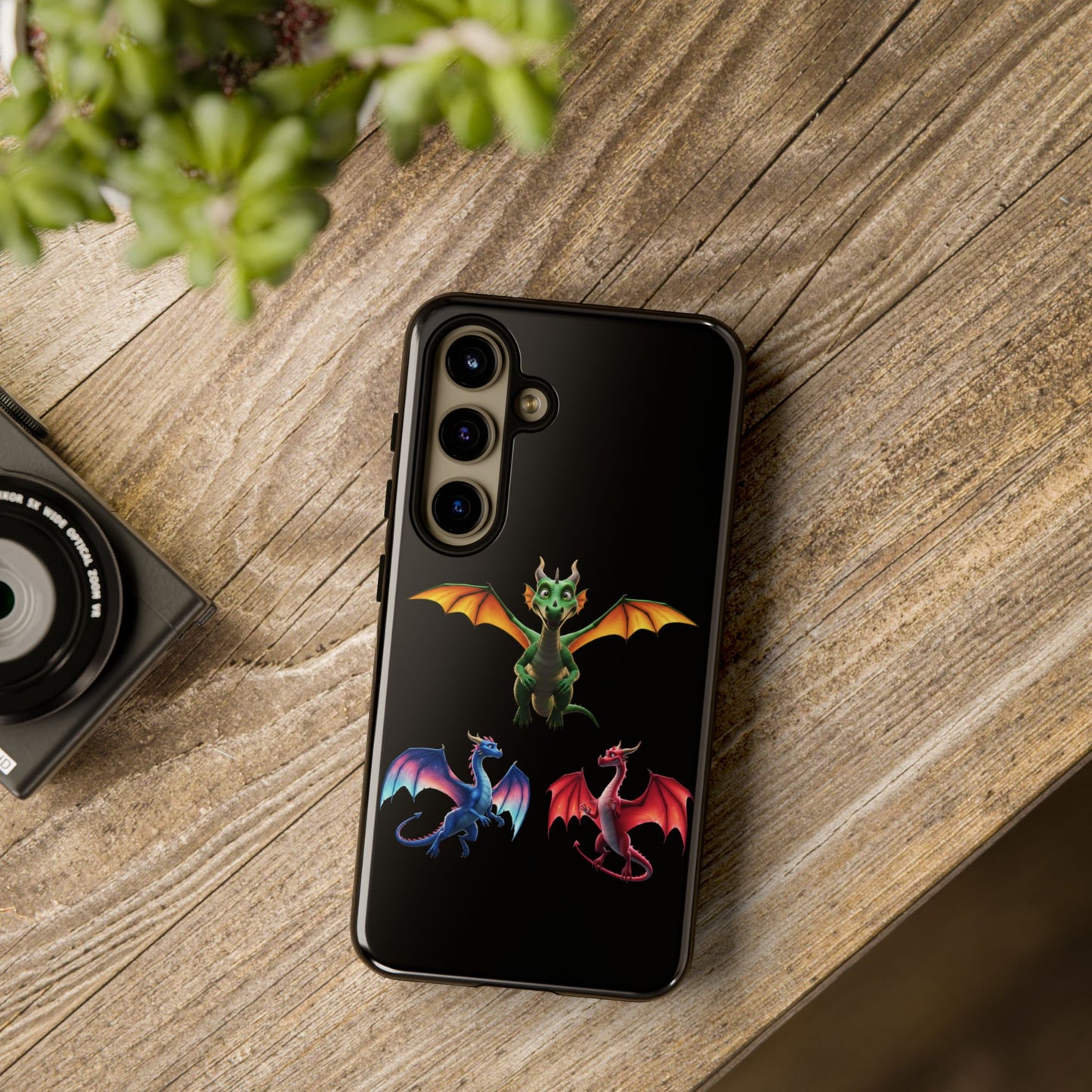 Protective Dragon Phone Case for Samsung Galaxy - Fantasy Art Durable Cover - Bookish Mythical Gift for Teens & Adults Twilight Aesthetic