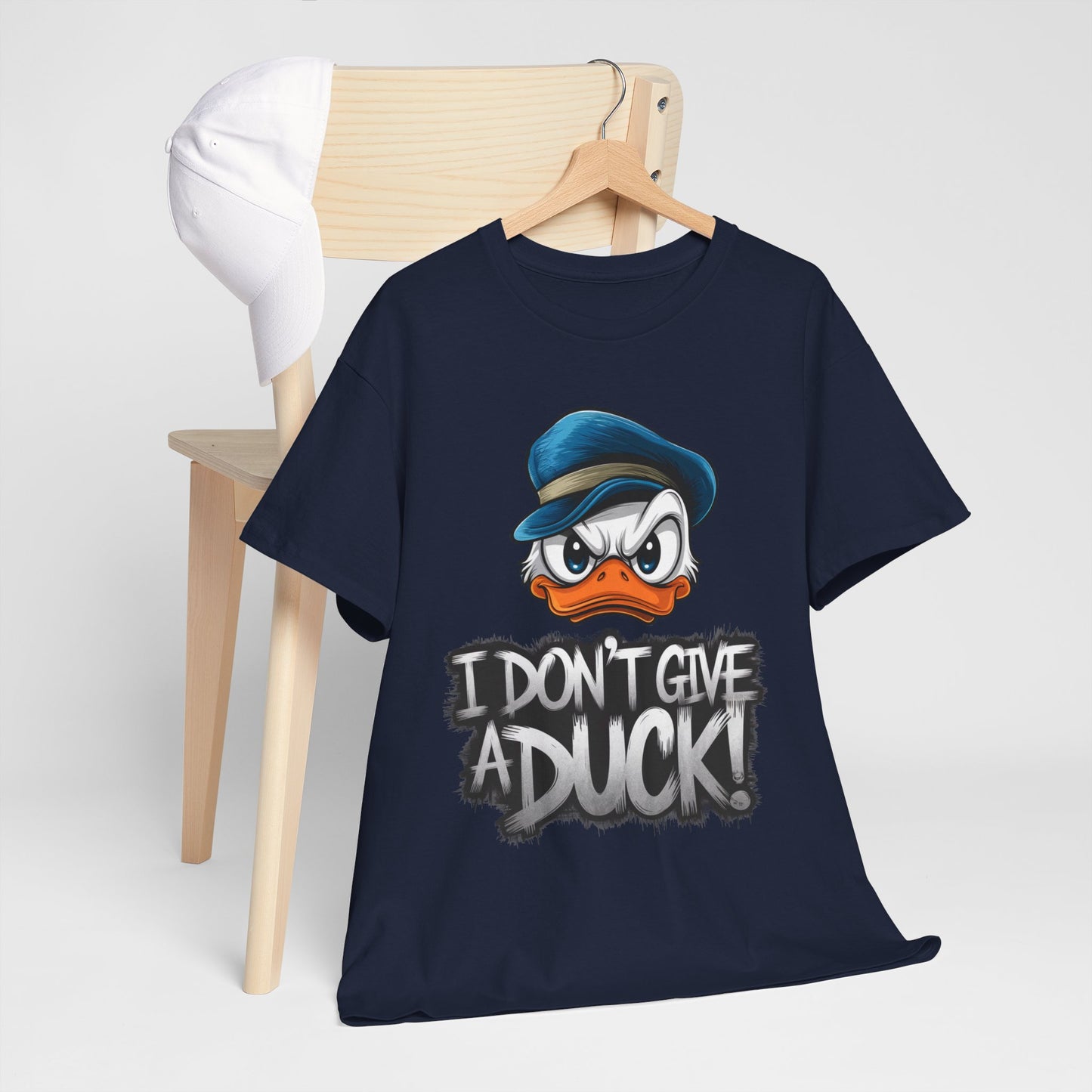 I Don’t Give a Duck Shirt – Funny Grumpy Duck Tee – Sarcastic Animal Graphic Shirt – Unisex Gift for Duck Lovers & Meme Fans