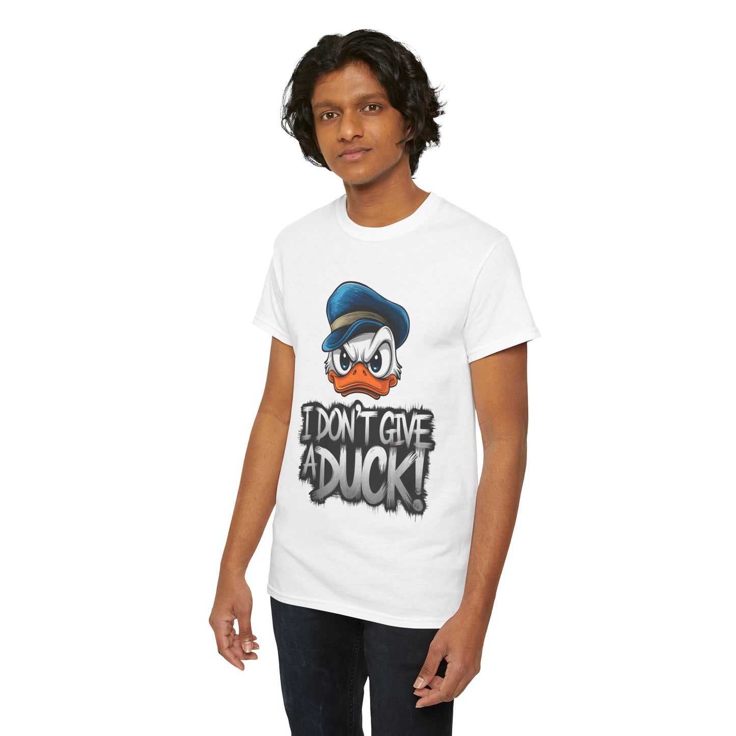 I Don’t Give a Duck Shirt – Funny Grumpy Duck Tee – Sarcastic Animal Graphic Shirt – Unisex Gift for Duck Lovers & Meme Fans
