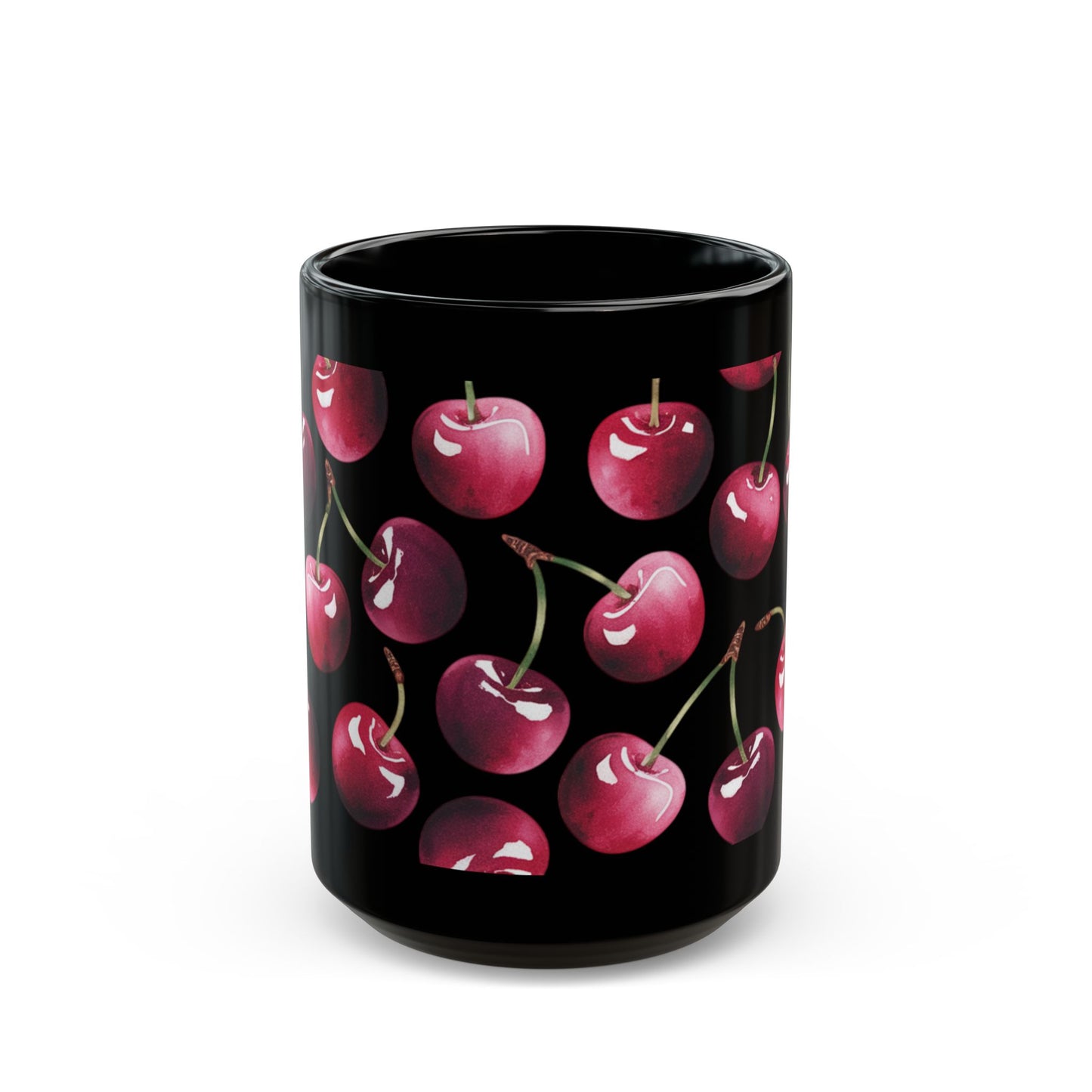 Mug - Watercolor Cherries Watercolor Cup Cherries Mug Cherry Kitchen Mug