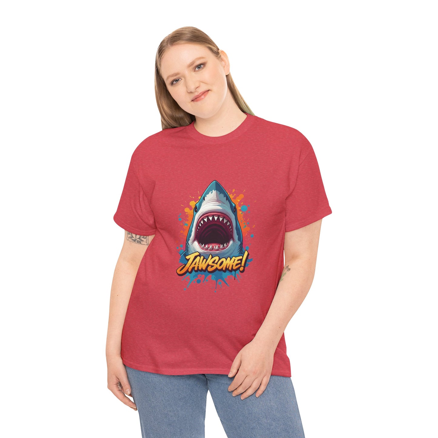 Jawsome Shark Graphic Tee | Fun Ocean Shark T-Shirt, Summer Beach Shirt, Shark Lover Gift, Trending Shark Week Apparel, Cute Marine Life Tee