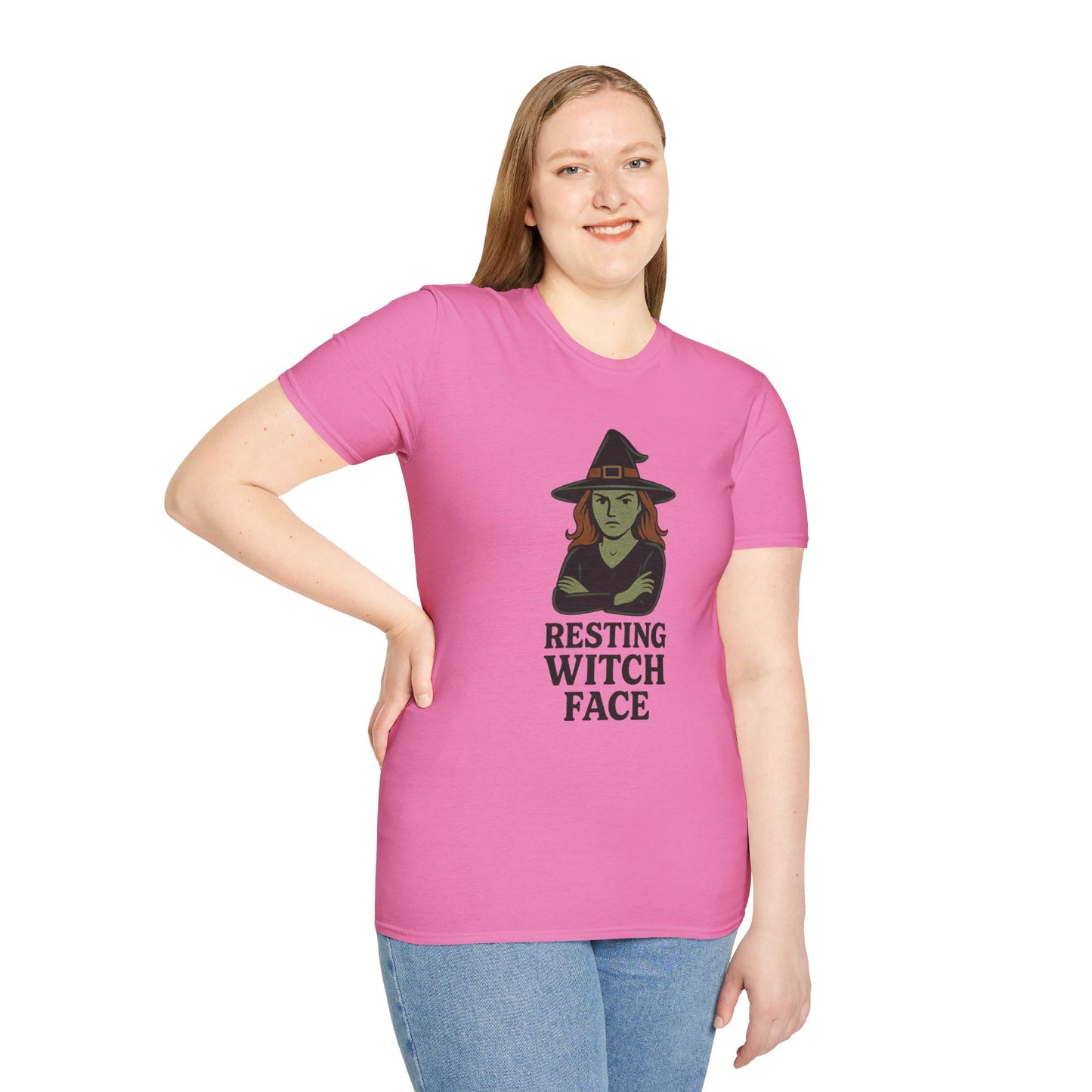 Resting Witch Face T-Shirt • Funny Halloween Witch Tee • Cozy Spooky Season Graphic Tee • Autumn Witch Shirt • Witches Aesthetic Fashion