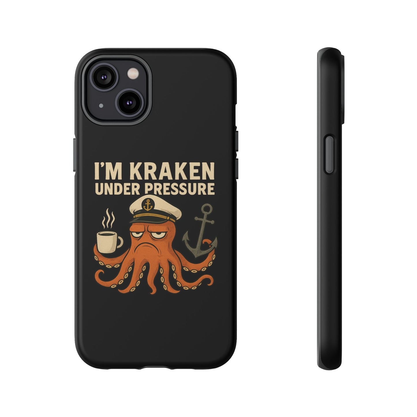 iPhone Case Stressed Octopus 'I'm Kraken Under Pressure' Nautical Phone Case Beach iPhone Case Ocean Themed Case