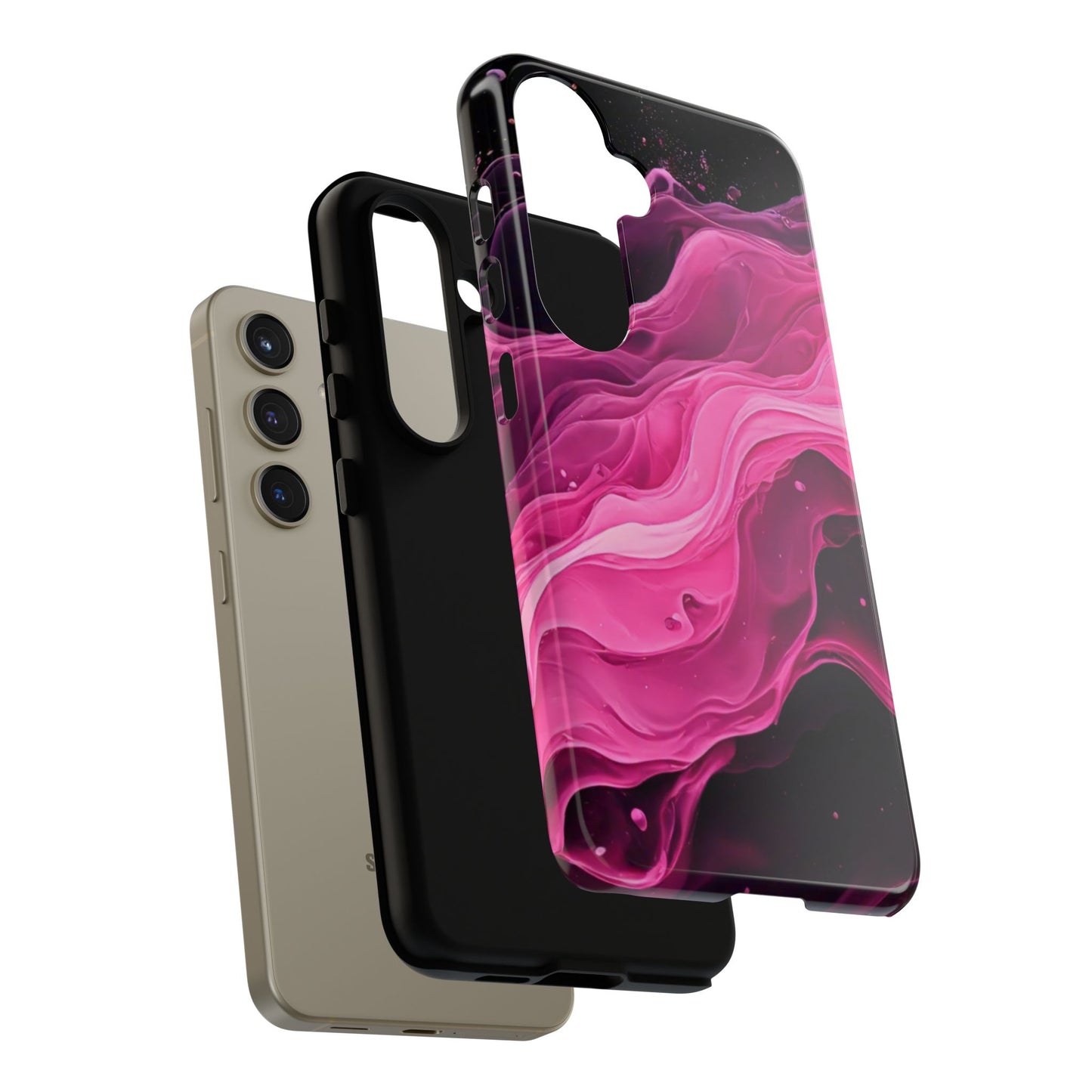 Samsung Galaxy Pink Paint Splash phone cover