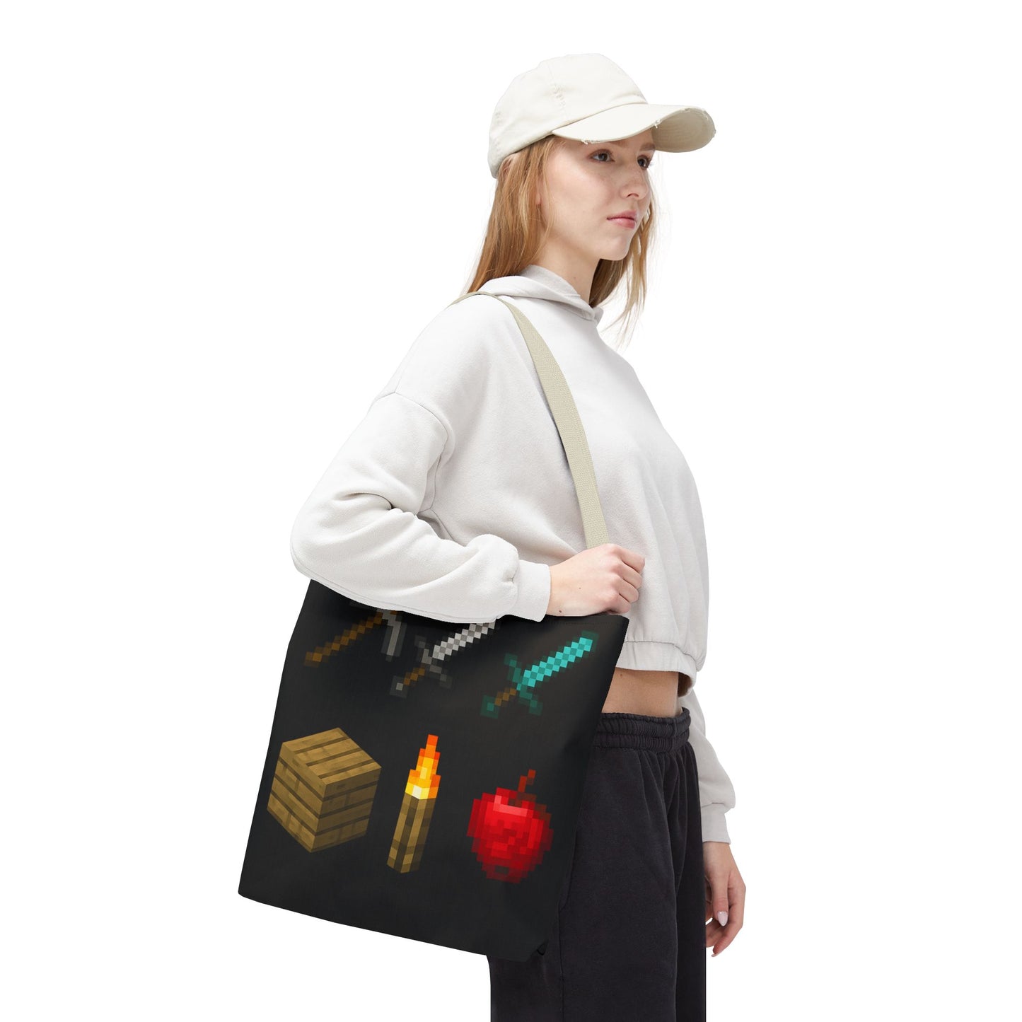 Minecraft Inspired Tote Bag Adventure Awaits Shopping Bag Reusable Tote Summer Bag