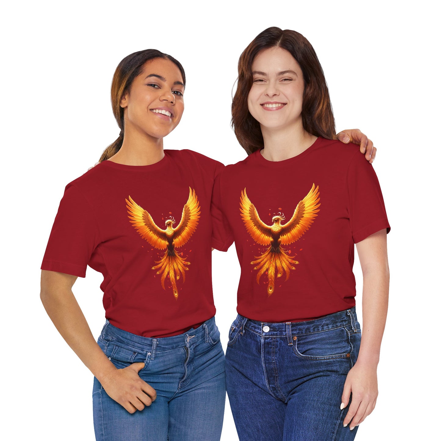 Phoenix Rising Shirt • Fiery Phoenix Graphic Tee • Rebirth Transformation Myth Shirt • Firebird Art Tee • Unisex Gift Tee XS‑5XL