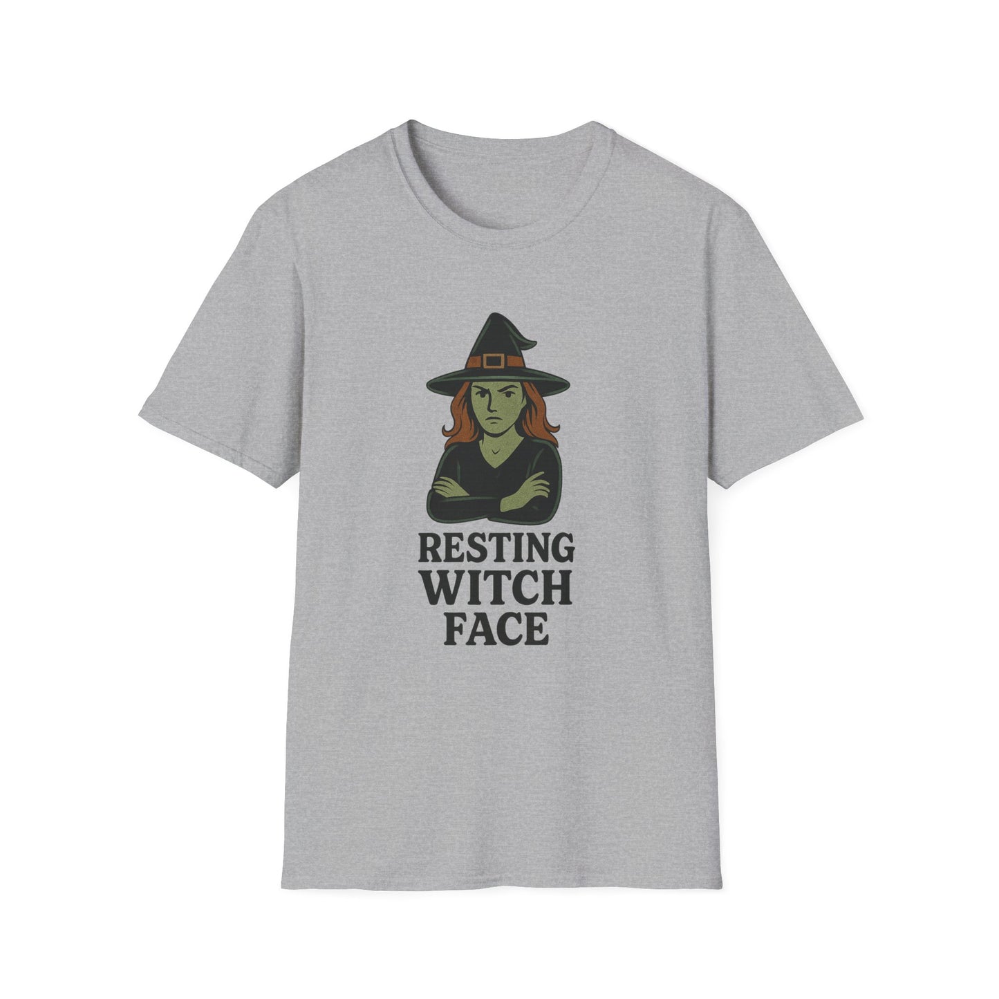 Resting Witch Face T-Shirt • Funny Halloween Witch Tee • Cozy Spooky Season Graphic Tee • Autumn Witch Shirt • Witches Aesthetic Fashion