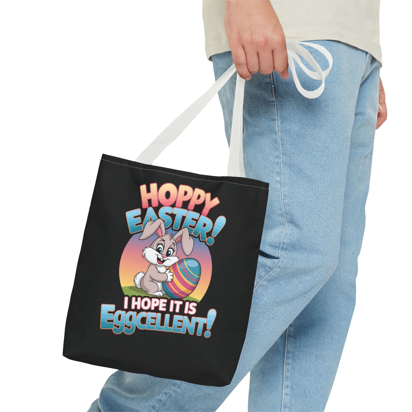 Happy Easter Tote Bag Eggcellent Bunny Design Easter Bag Easter Gift Easter Tote Accessory