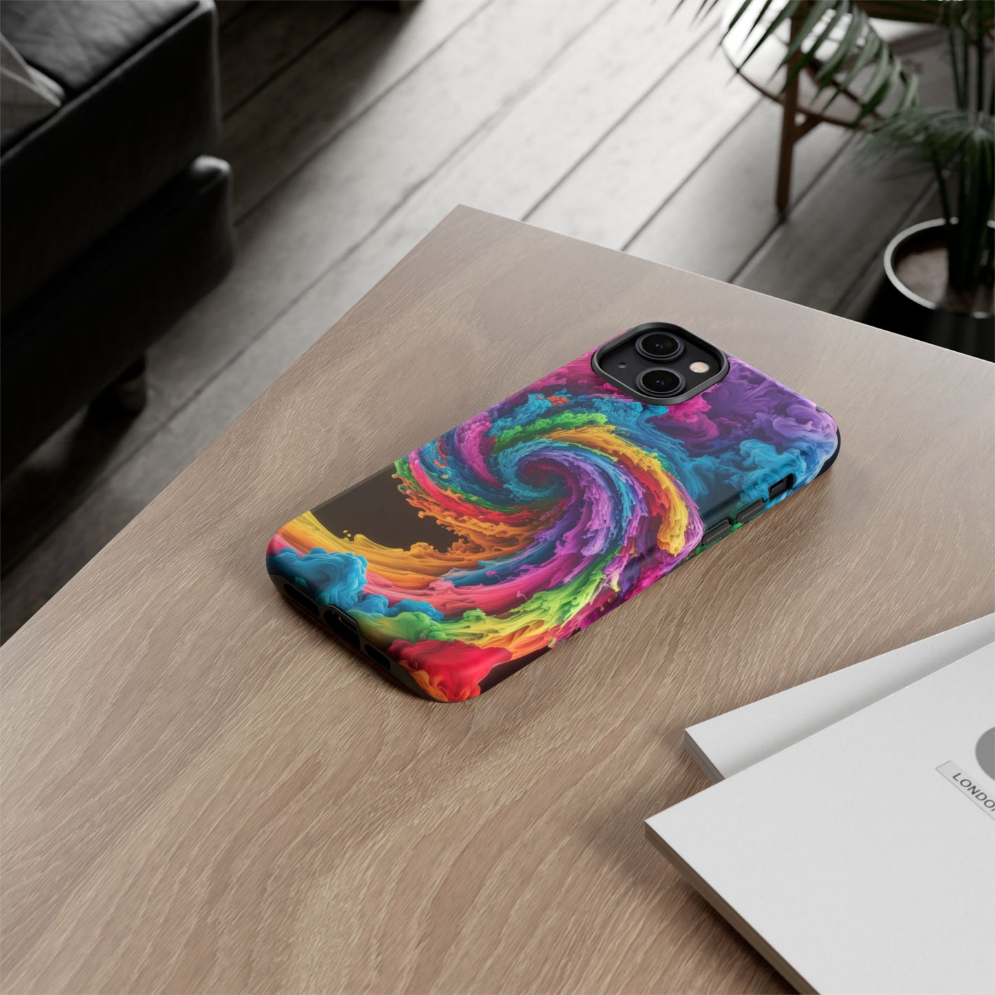 iPhone Case - Colorful Swirl Design