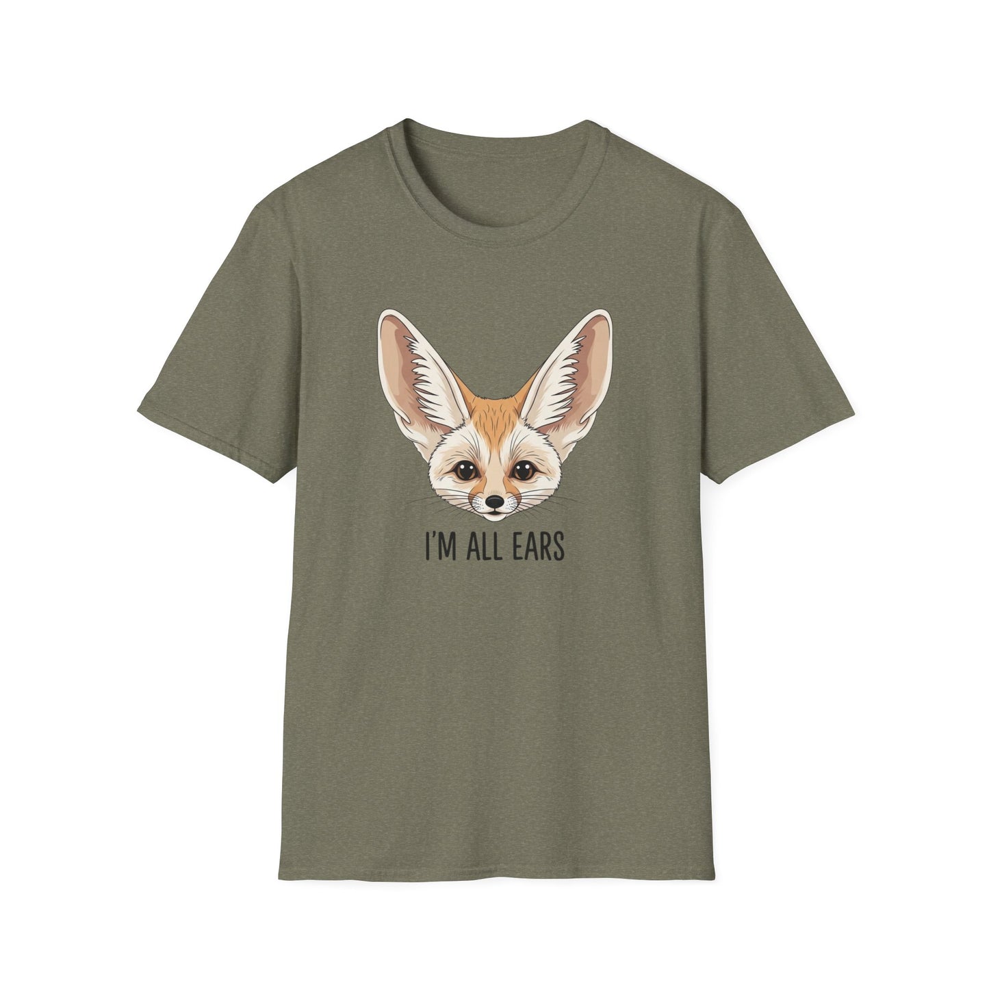 Fennec Fox Funny T-Shirt | I’m All Ears Animal Tee | Cute Pet Tee for Women Men | Unique Gift | Trending Animal Motif Shirt