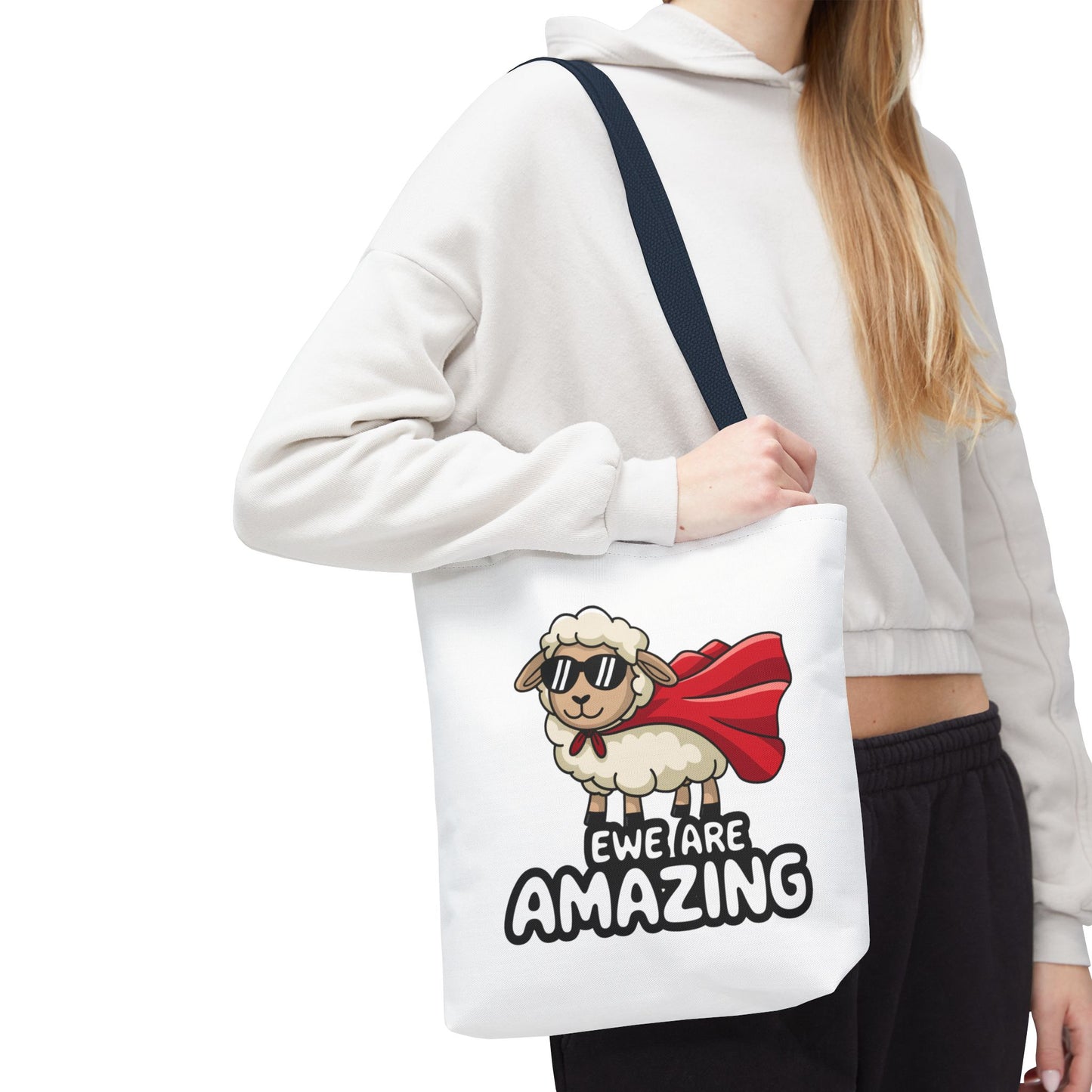 Sheep Tote Bag - Ewe Are Amazing Inspirational Bag Everyday Tote Funny Bag