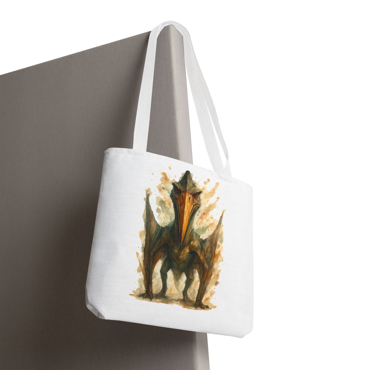 Quetzalcoatlus Tote Bag | Dinosaur Art Canvas Shopper | Prehistoric Pterosaur Gift for Dino Lovers | Eco-friendly Reusable Bag Jurassic Tote