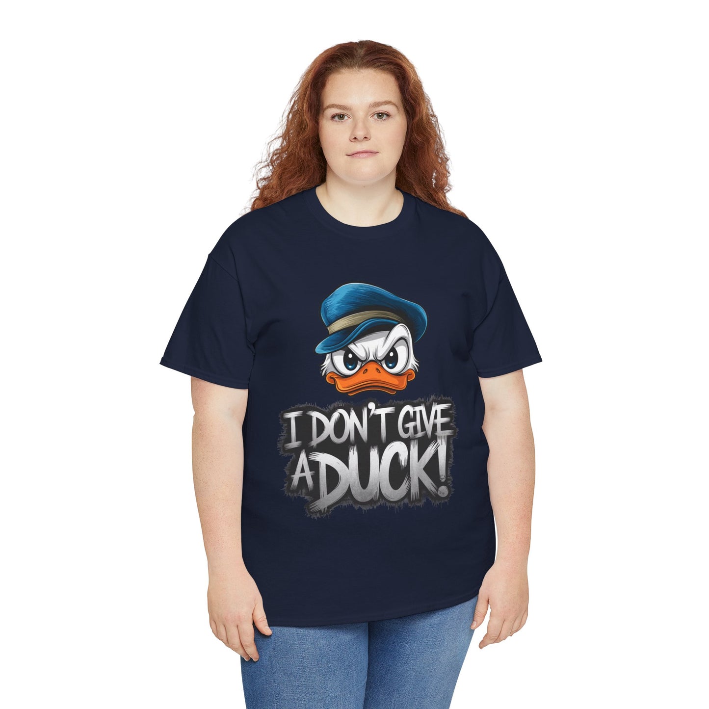 I Don’t Give a Duck Shirt – Funny Grumpy Duck Tee – Sarcastic Animal Graphic Shirt – Unisex Gift for Duck Lovers & Meme Fans