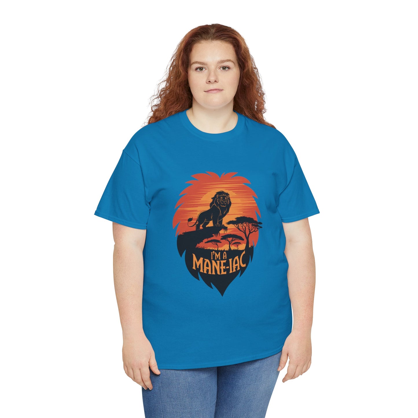 I’m a Mane-iac Lion Classic Fit Tee – Clean Stylized Animal Art, Funny Mane Pun, Everyday Quiet Luxury, Perfect for Smart Casual Looks