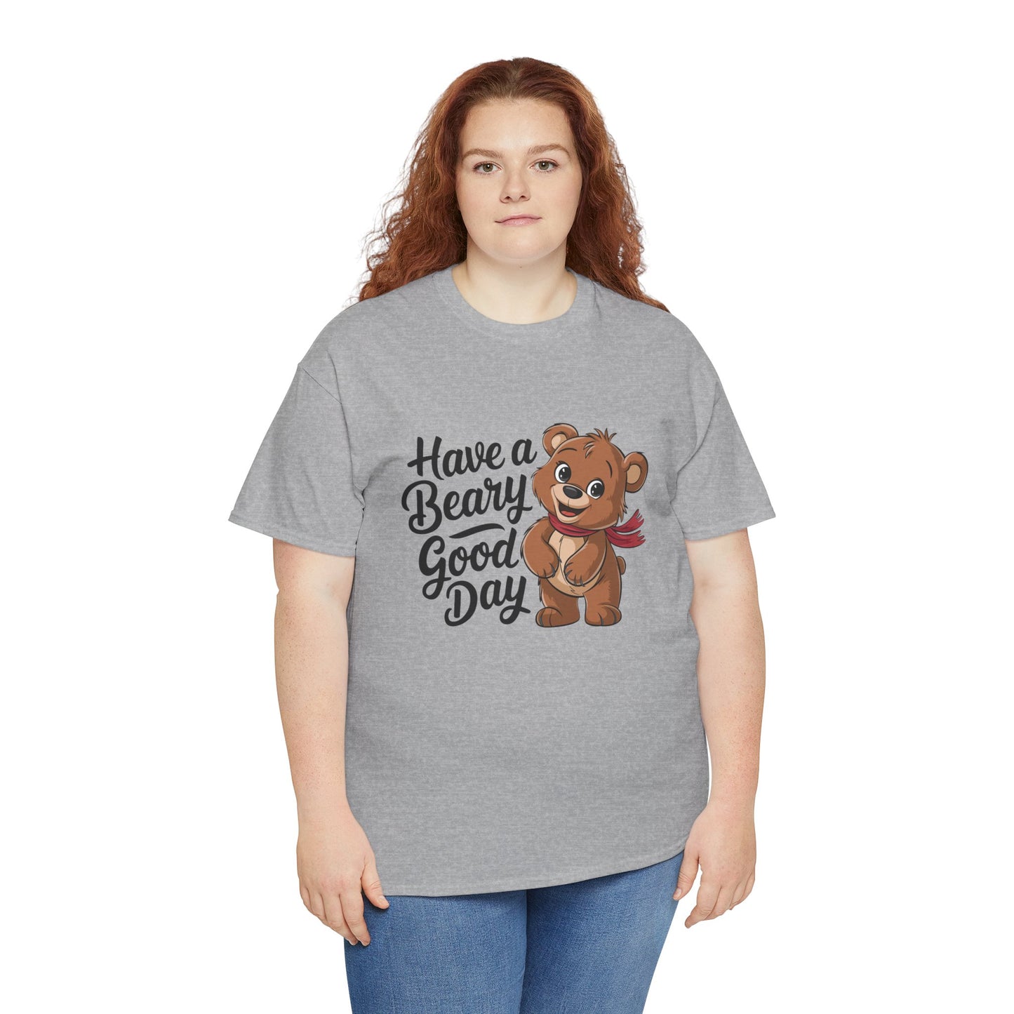 Have a Beary Good Day T-Shirt – Cute Bear Graphic Tee, Punny Animal Shirt, Funny Animal Lover Gift, Happy Positive Vibes Graphic T-Shirt