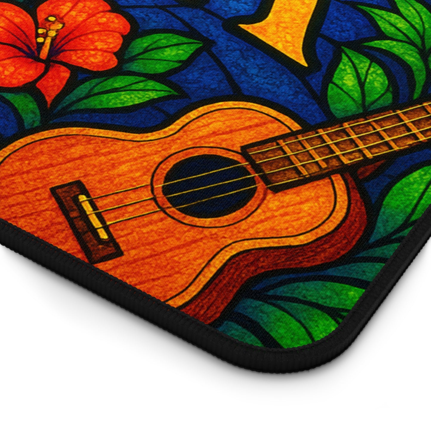 Ohana Desk Mat – Tropical Floral Mouse Pad, Hawaiian Office Decor, Extended Gaming Mat