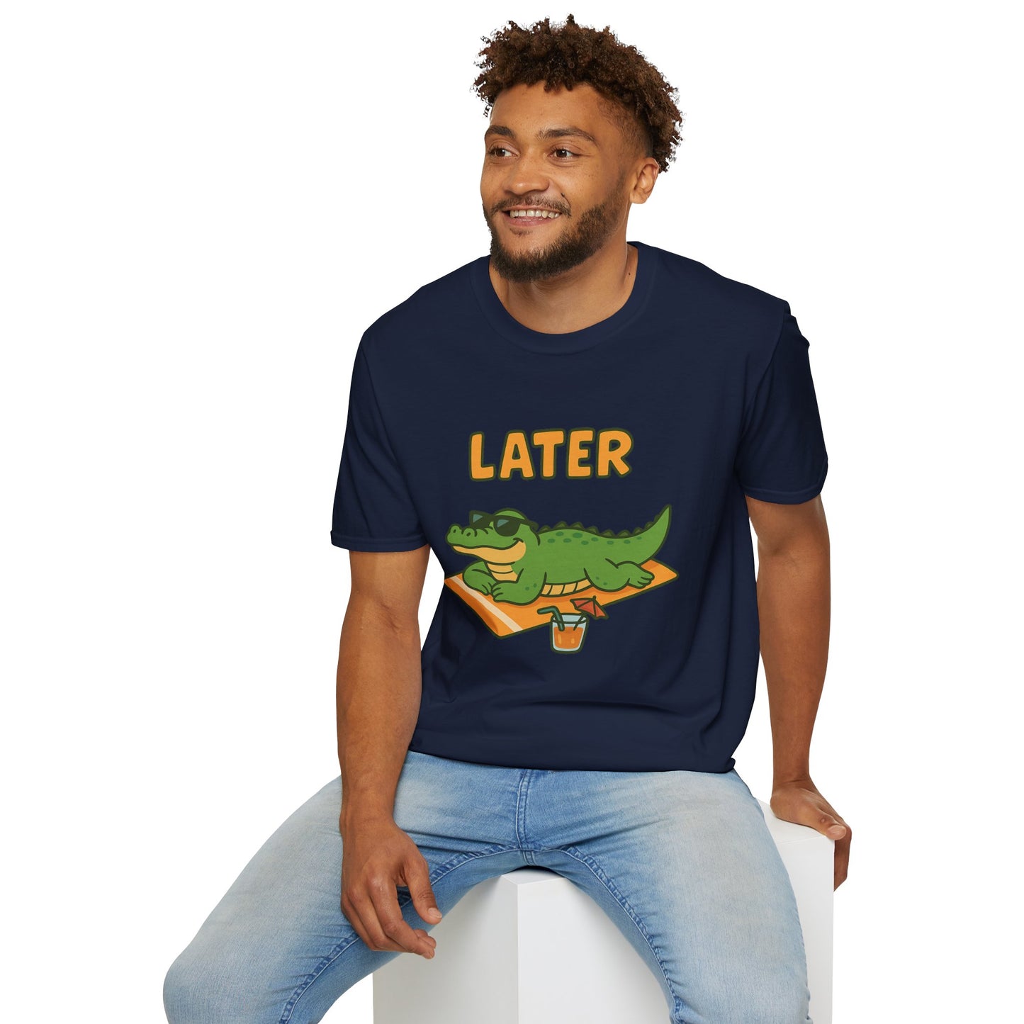 Later Gator Graphic Tee - Funny Alligator T-Shirt | Funny Summer Shirt | Trendy Animal Tee | Cute Gator Gift | Y2K Retro Humor Tee