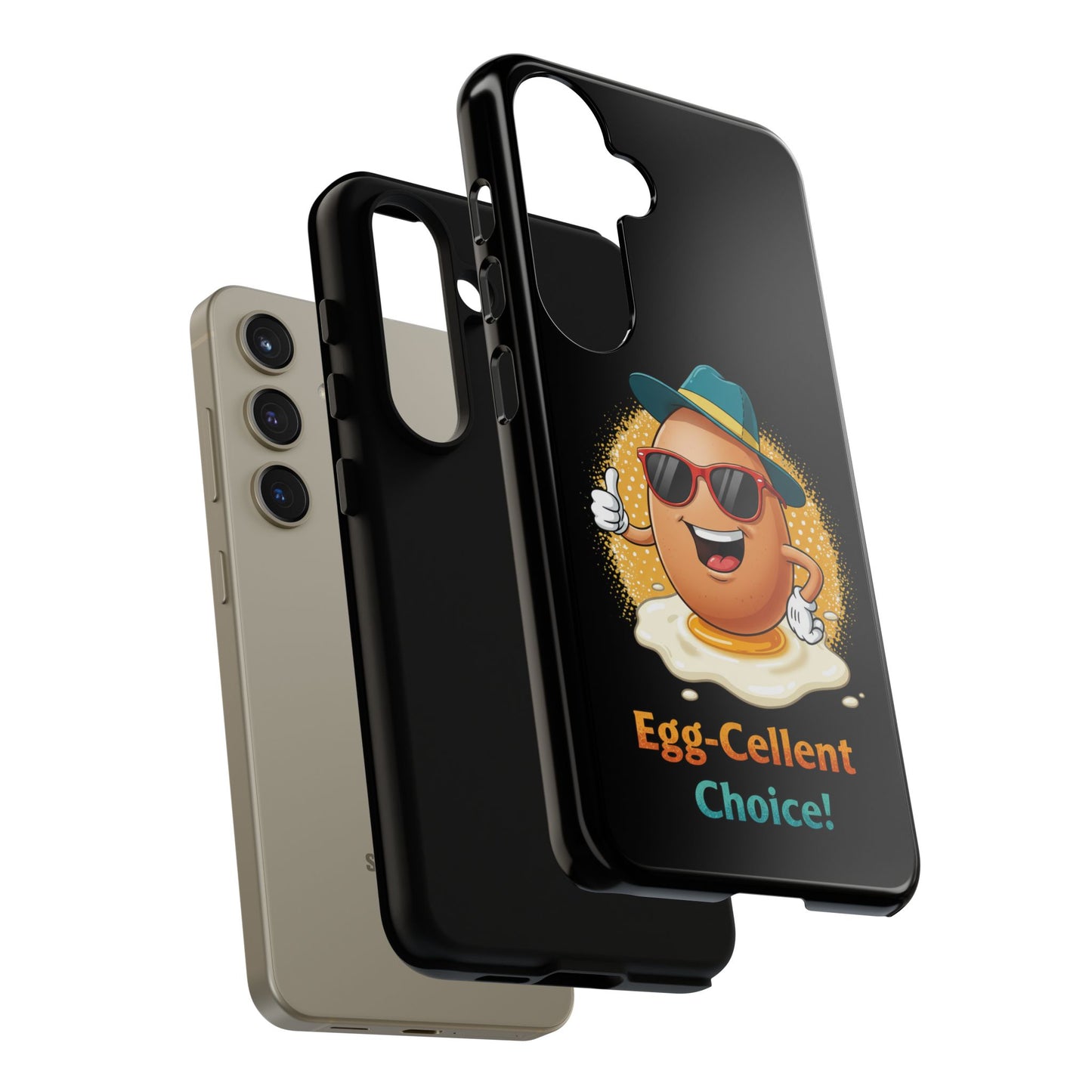 Samsung Phone Case - Egg-Cellent Choice Pun Design