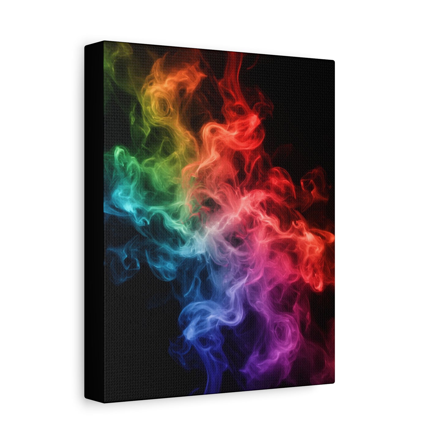 Canvas Wall Art Colorful Smoke Streak