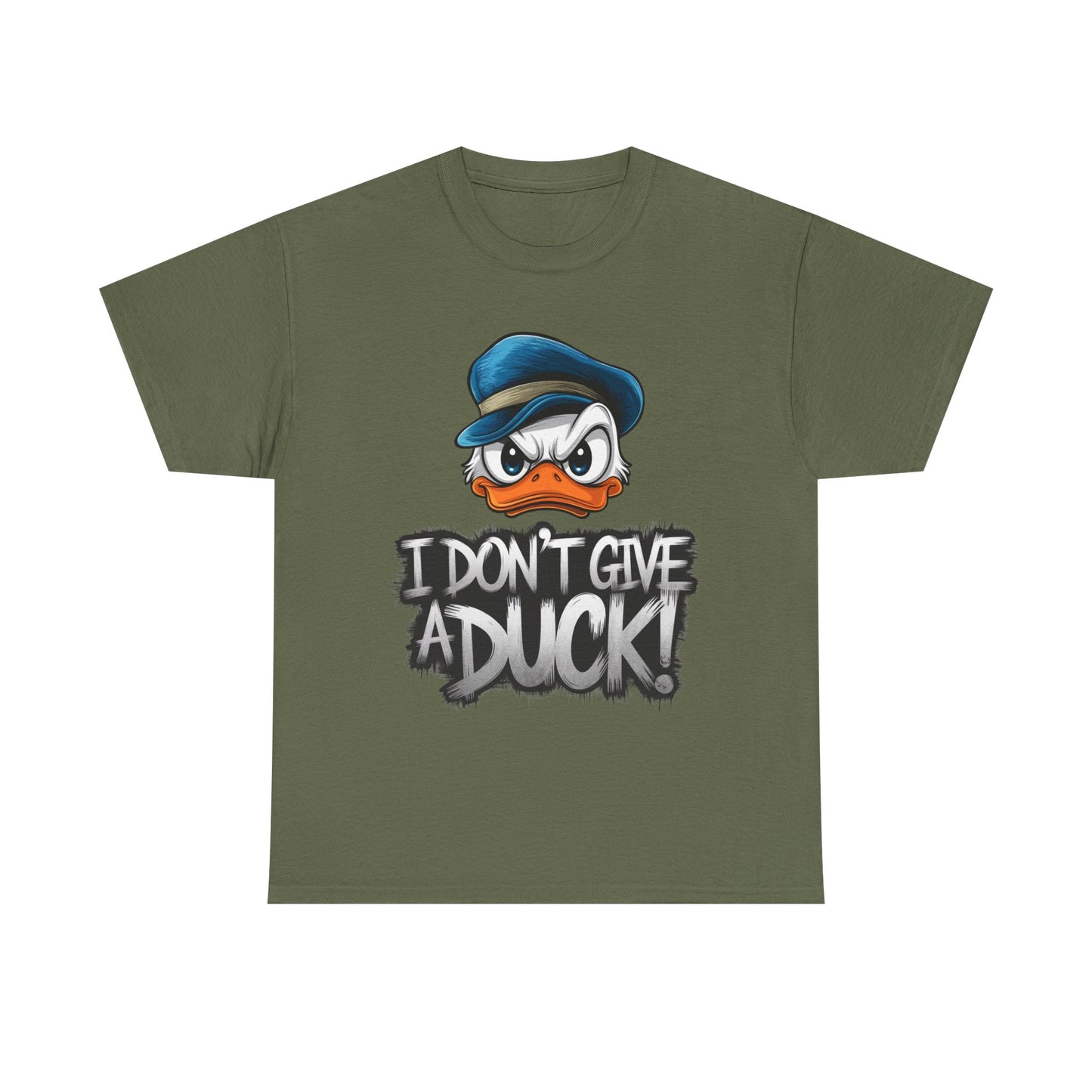I Don’t Give a Duck Shirt – Funny Grumpy Duck Tee – Sarcastic Animal Graphic Shirt – Unisex Gift for Duck Lovers & Meme Fans